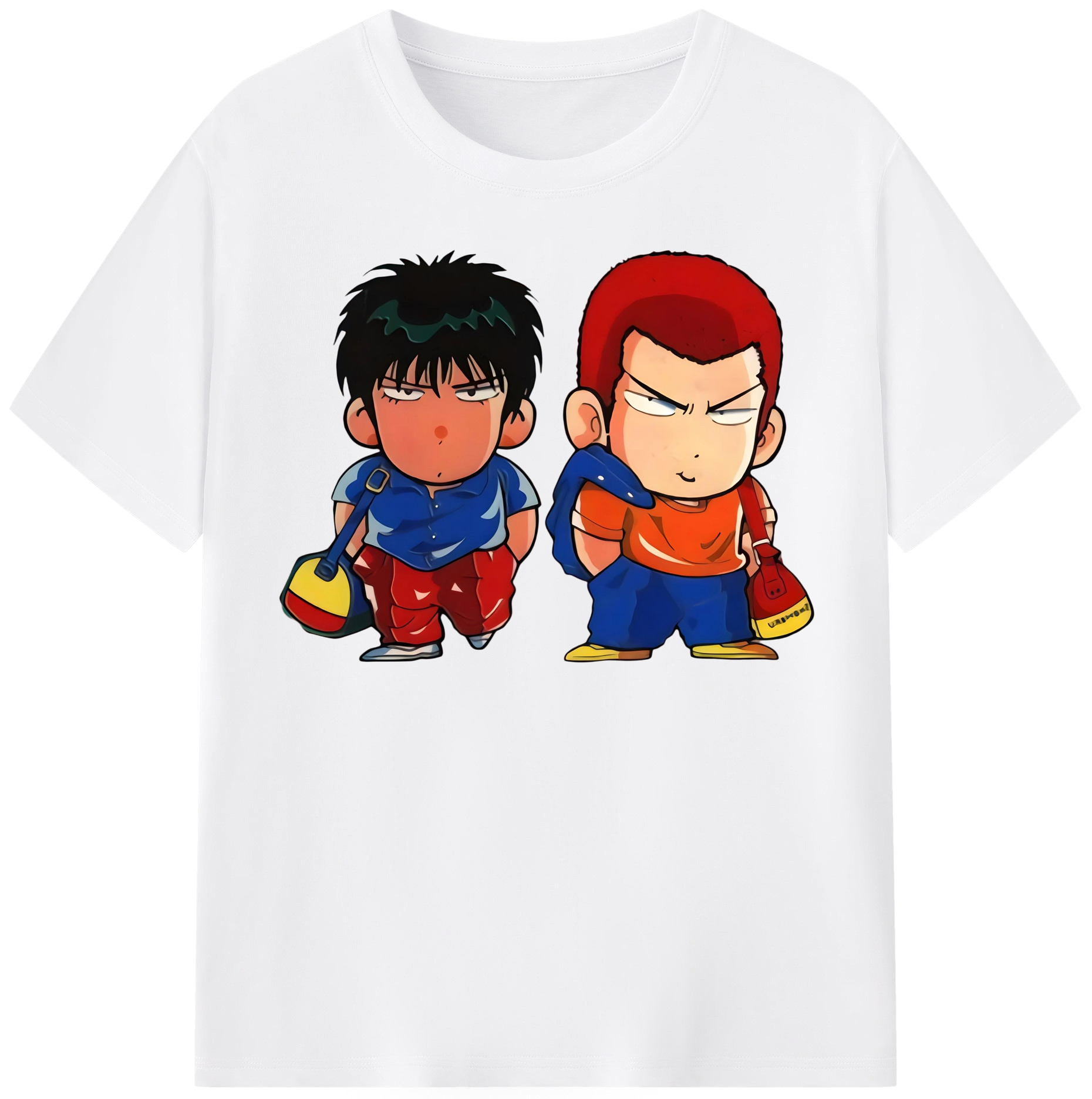 SLAM DUNK／スラムダンク 綿100％半袖Tシャツ（フロントプリント）