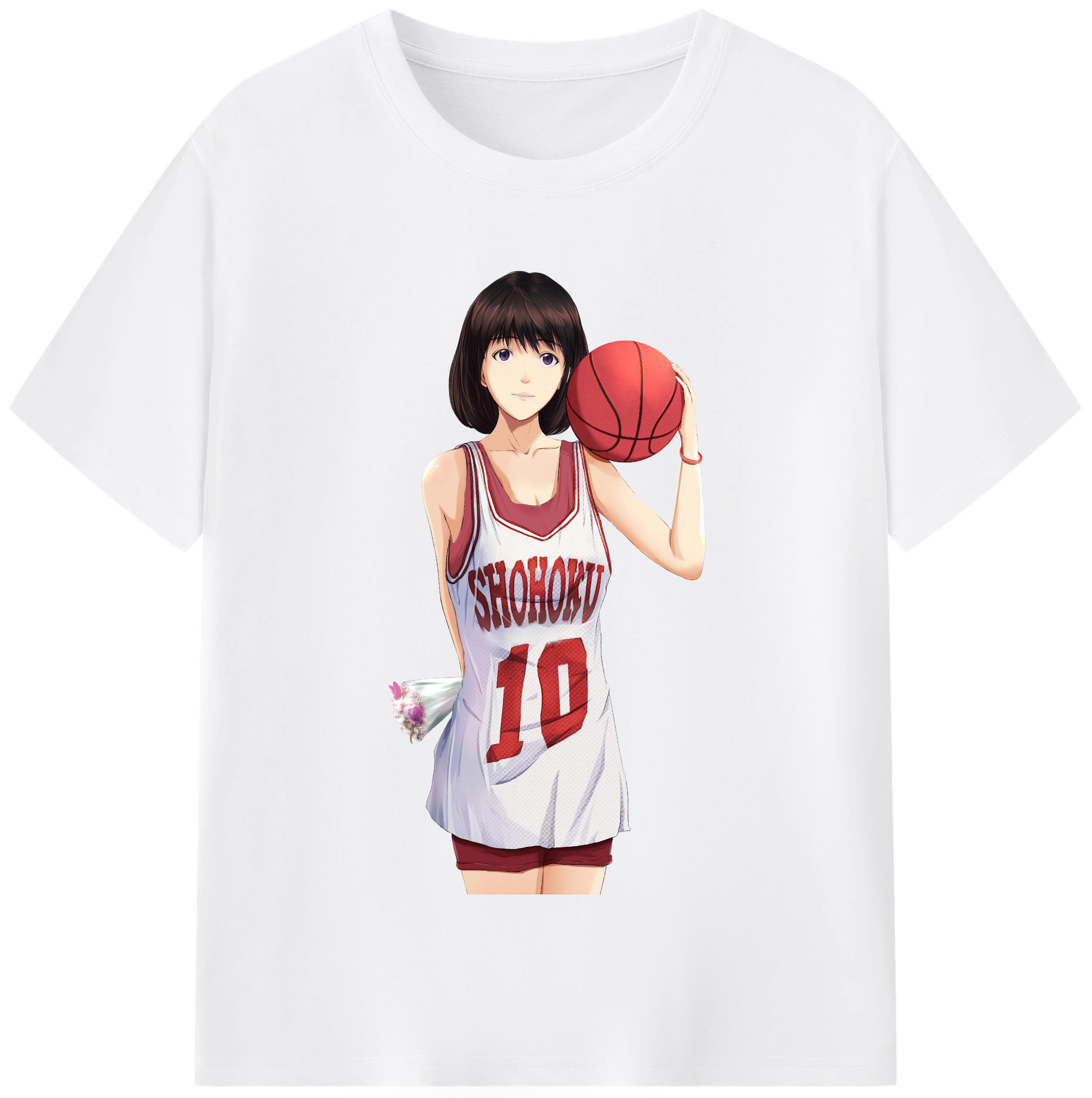 SLAM DUNK／スラムダンク 綿100％半袖Tシャツ（フロントプリント）