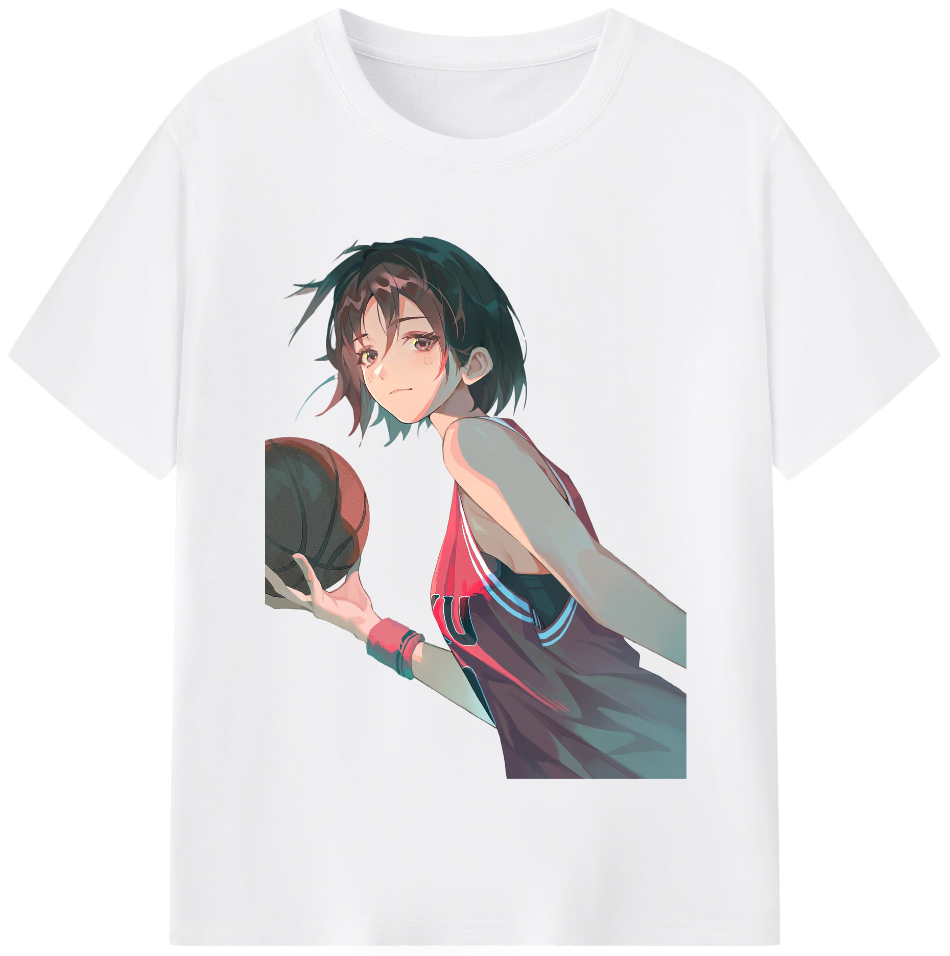 SLAM DUNK／スラムダンク 綿100％半袖Tシャツ（フロントプリント）