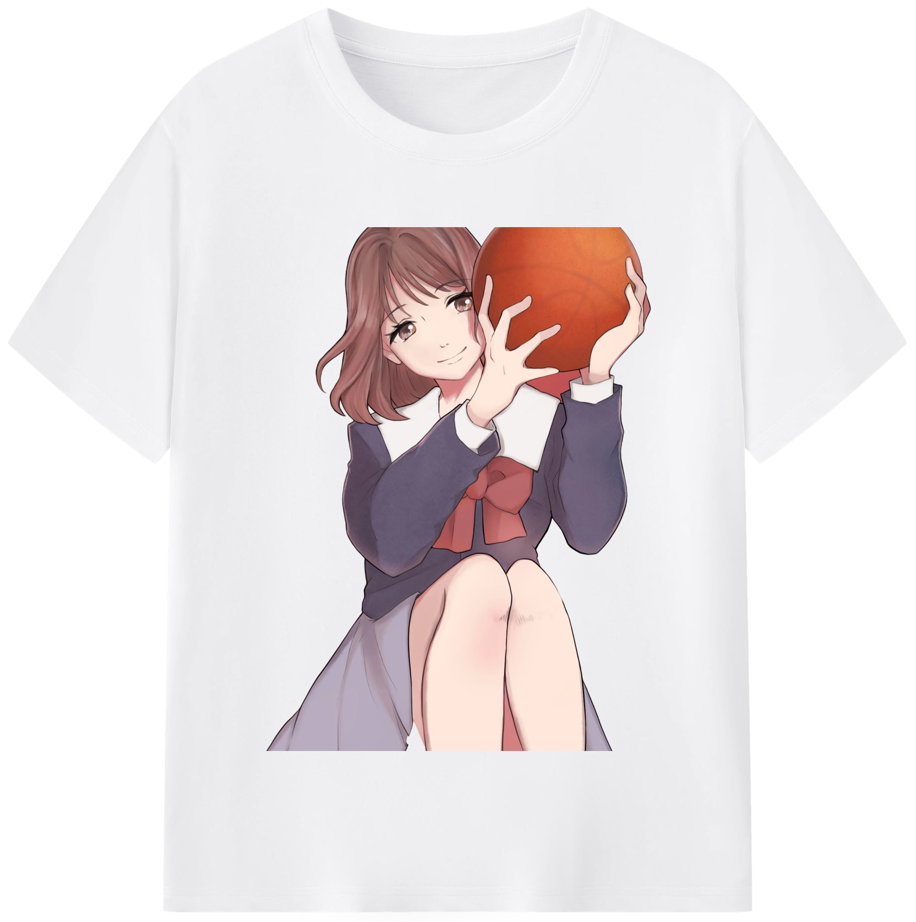 SLAM DUNK／スラムダンク 綿100％半袖Tシャツ（フロントプリント）