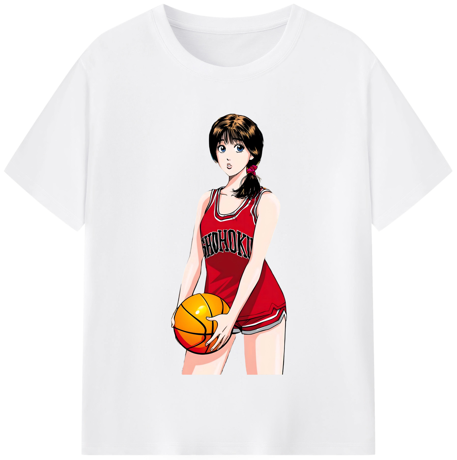 SLAM DUNK／スラムダンク 綿100％半袖Tシャツ（フロントプリント）