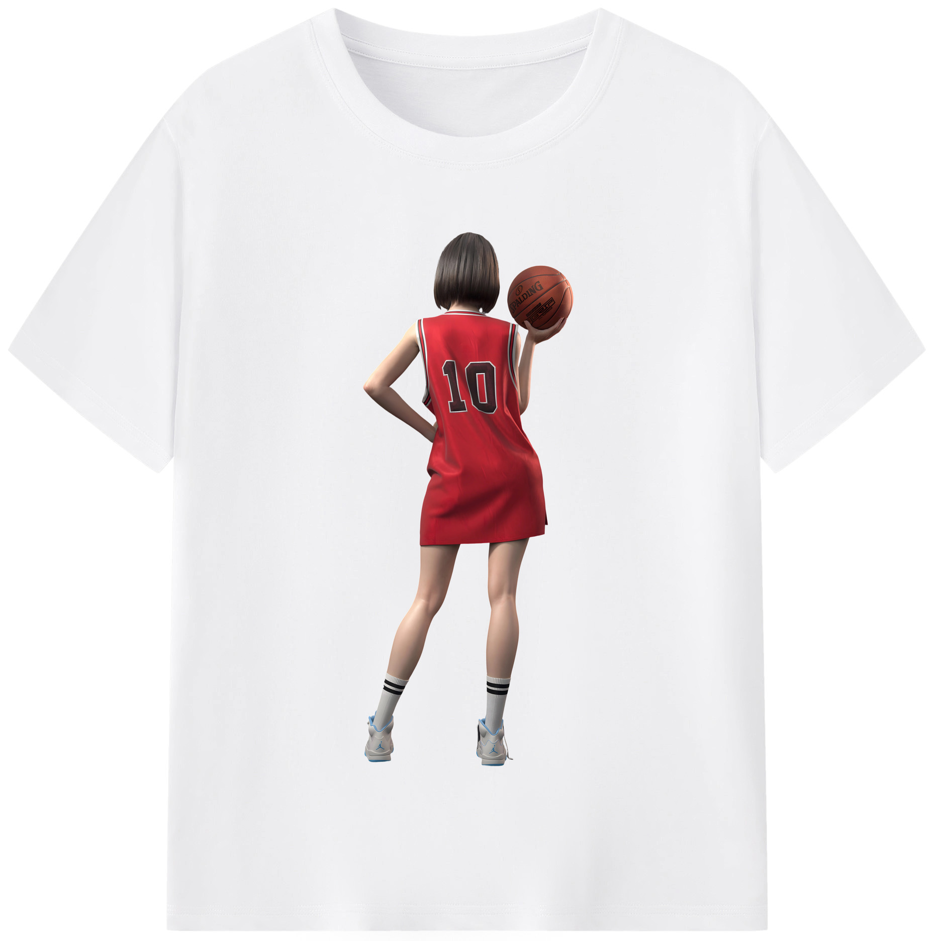 SLAM DUNK／スラムダンク 綿100％半袖Tシャツ（フロントプリント）
