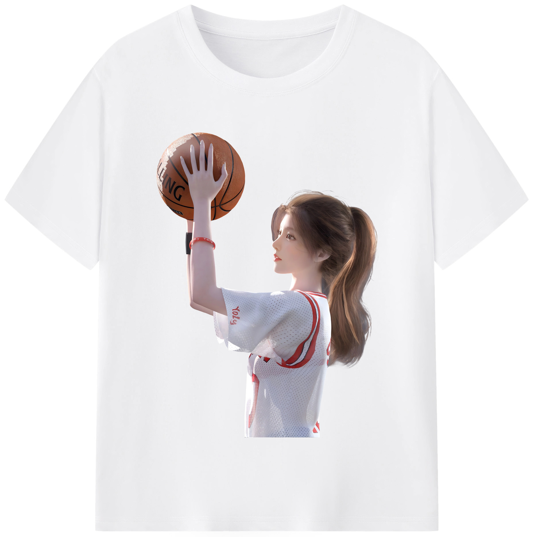 SLAM DUNK／スラムダンク 綿100％半袖Tシャツ（フロントプリント）