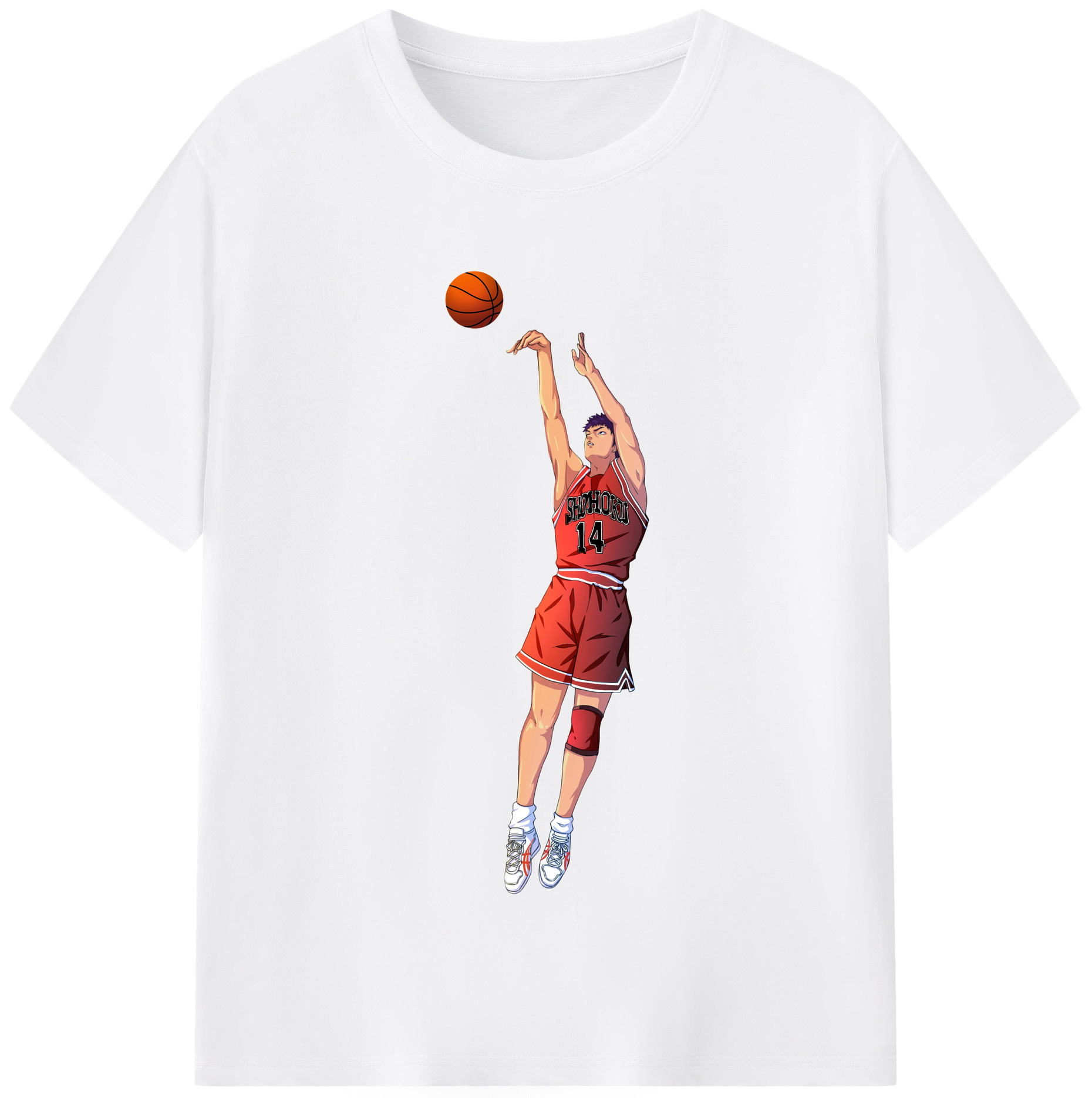 SLAM DUNK／スラムダンク 綿100％半袖Tシャツ（フロントプリント）