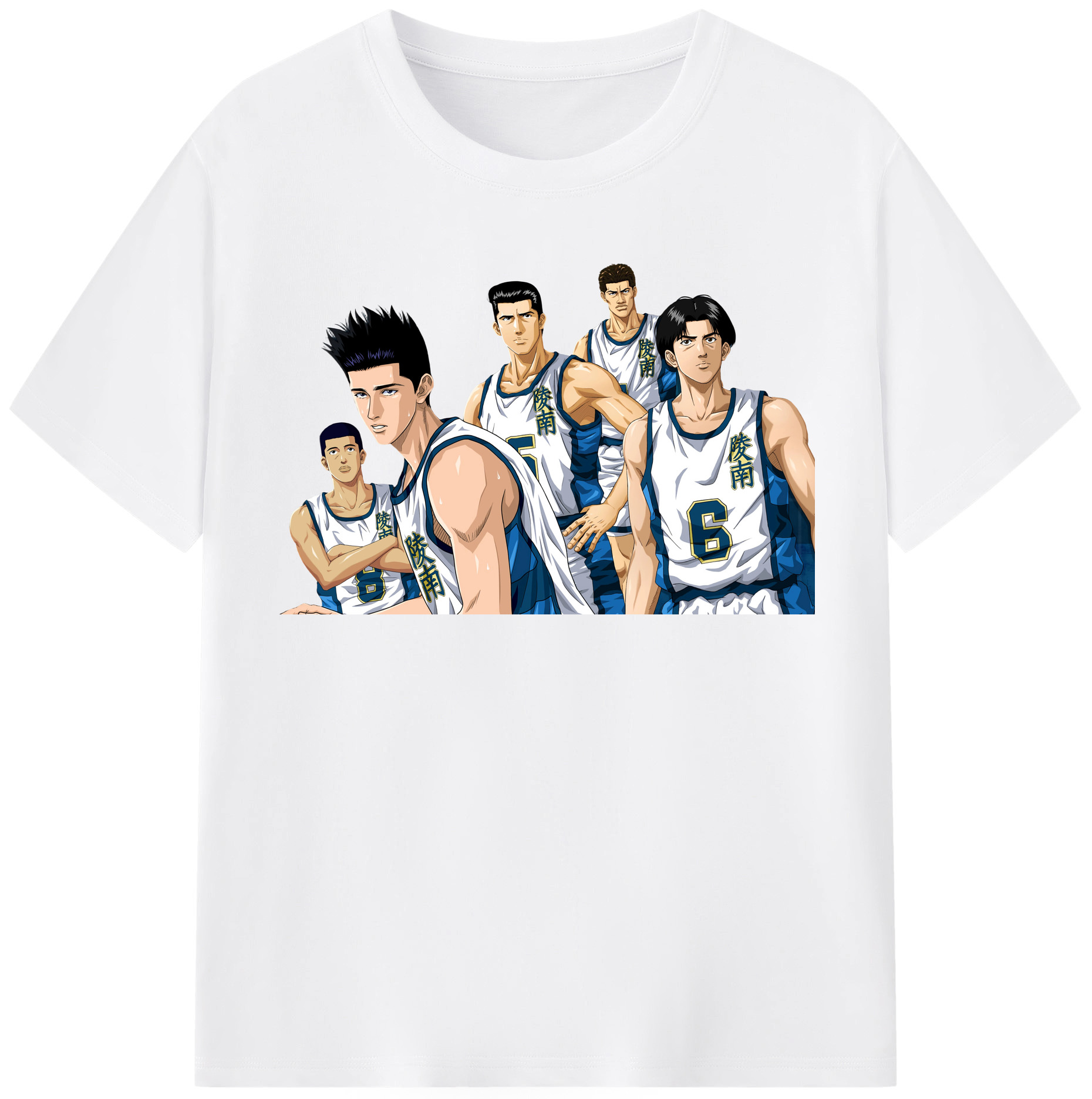 SLAM DUNK／スラムダンク 綿100％半袖Tシャツ（フロントプリント）