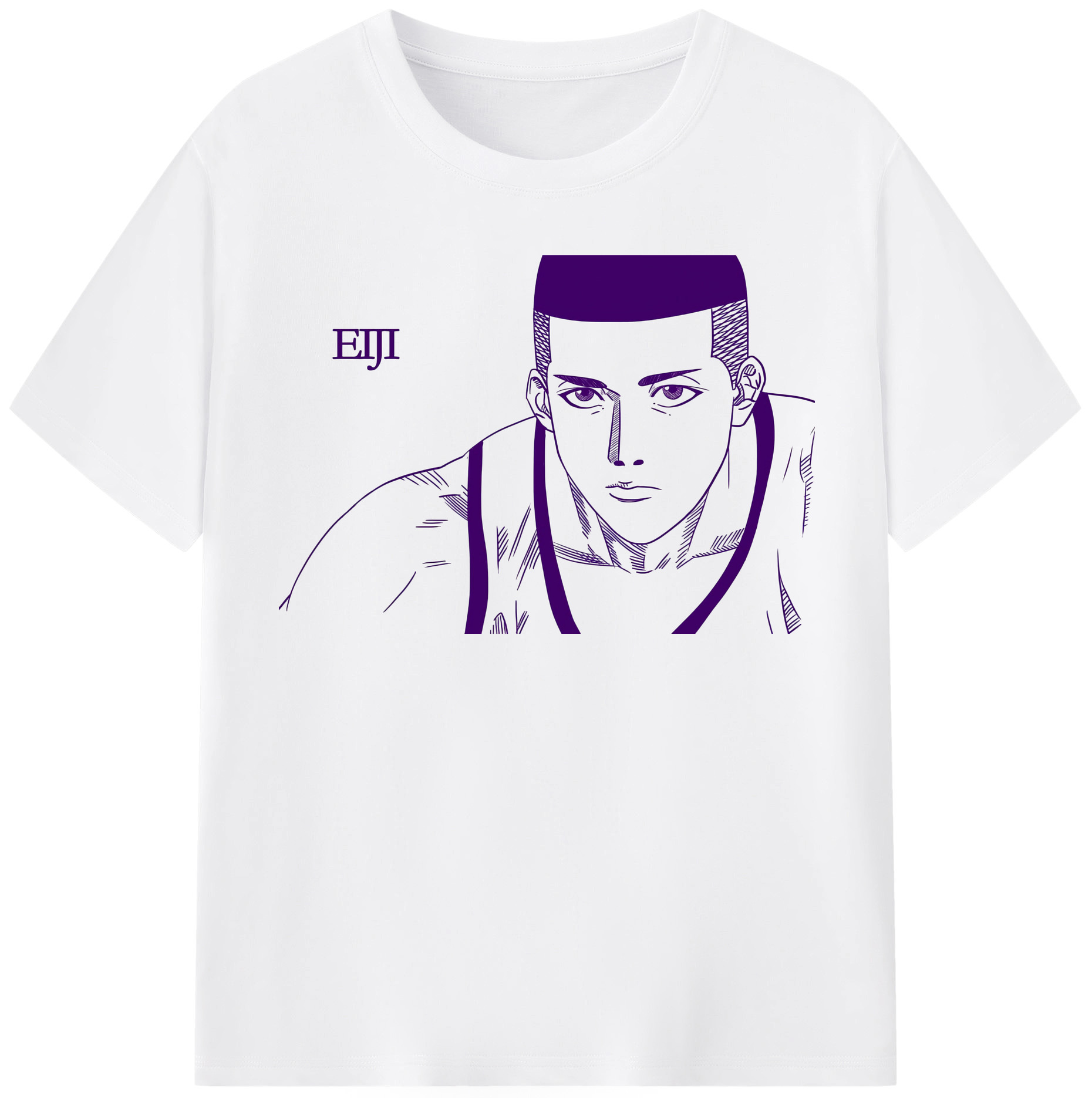SLAM DUNK／スラムダンク 綿100％半袖Tシャツ（フロントプリント）
