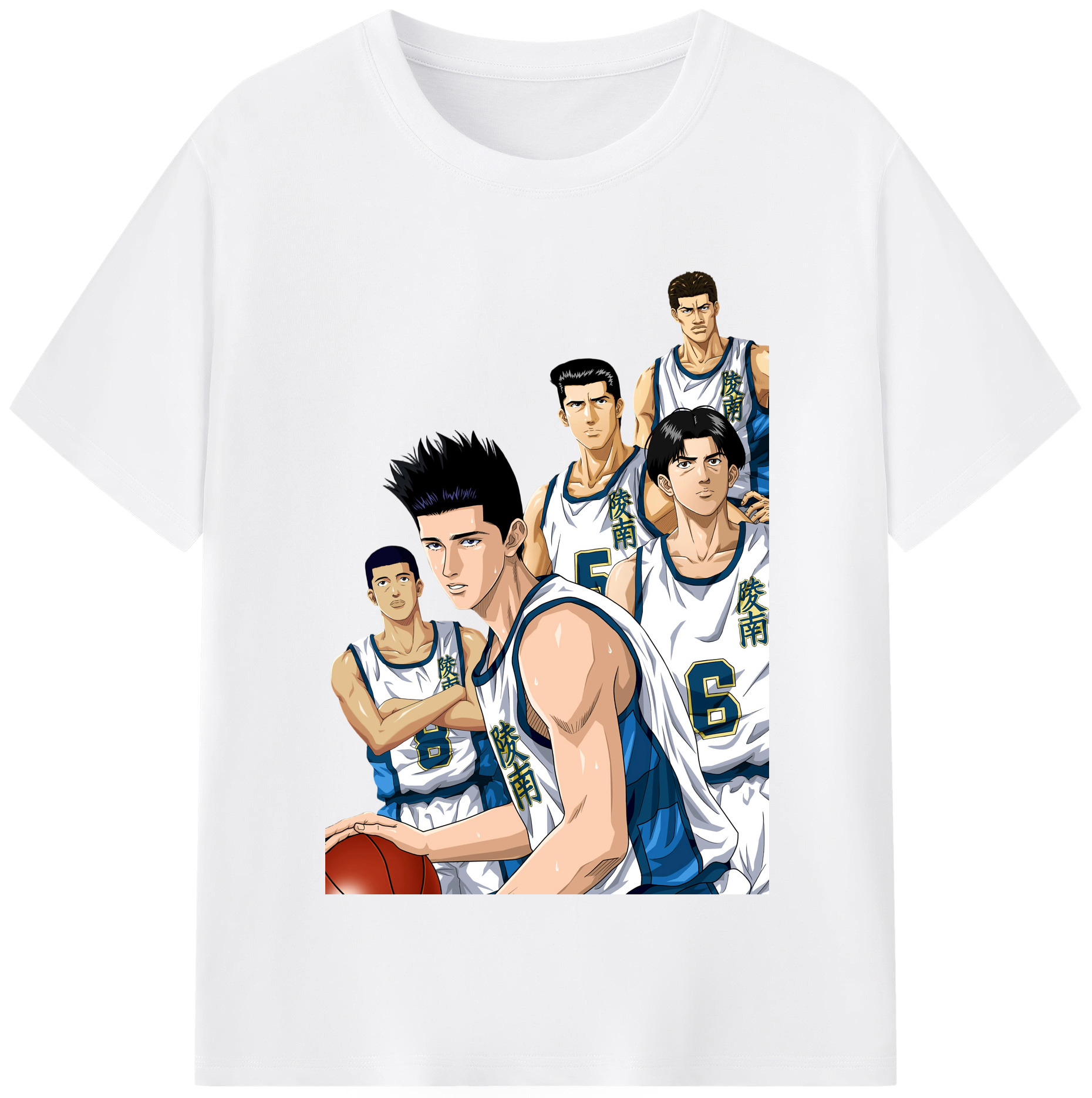 SLAM DUNK／スラムダンク 綿100％半袖Tシャツ（フロントプリント）