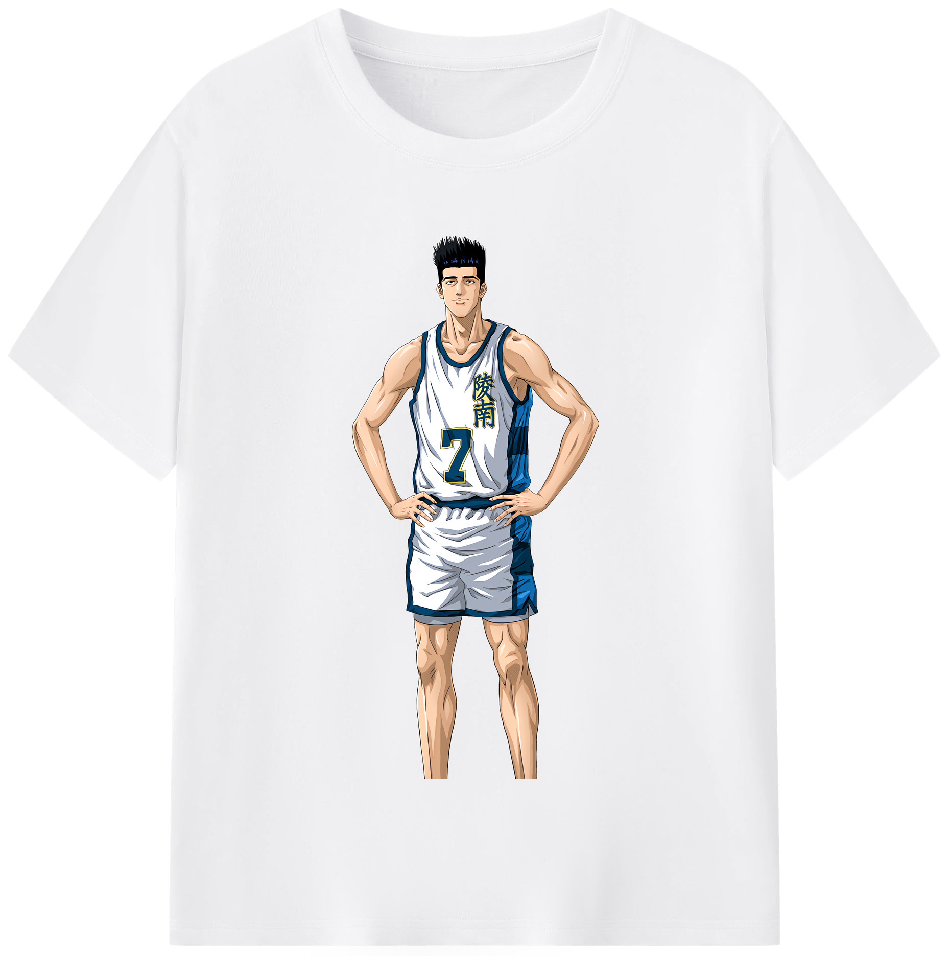 SLAM DUNK／スラムダンク 綿100％半袖Tシャツ（フロントプリント）