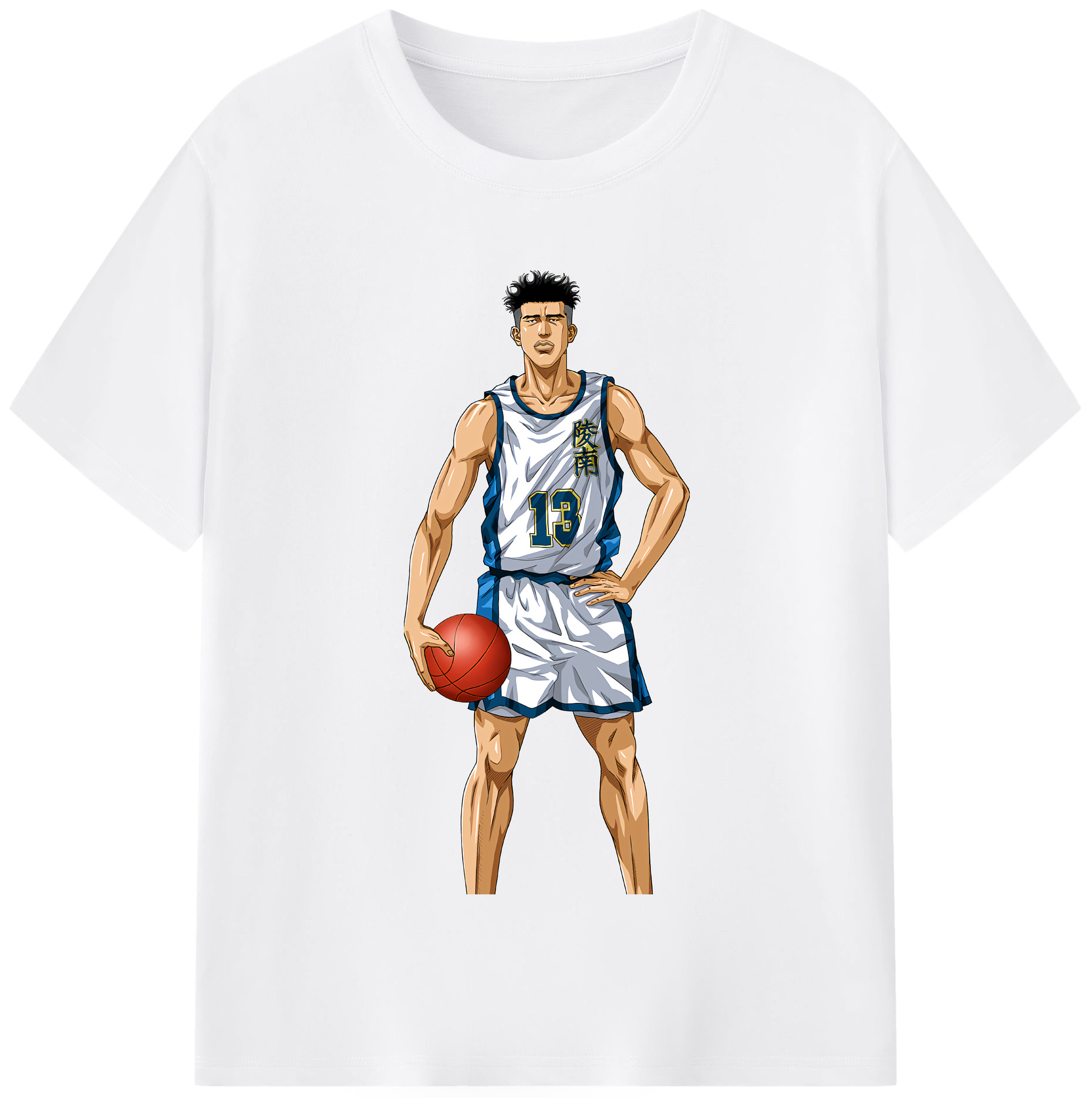 SLAM DUNK／スラムダンク 綿100％半袖Tシャツ（フロントプリント）