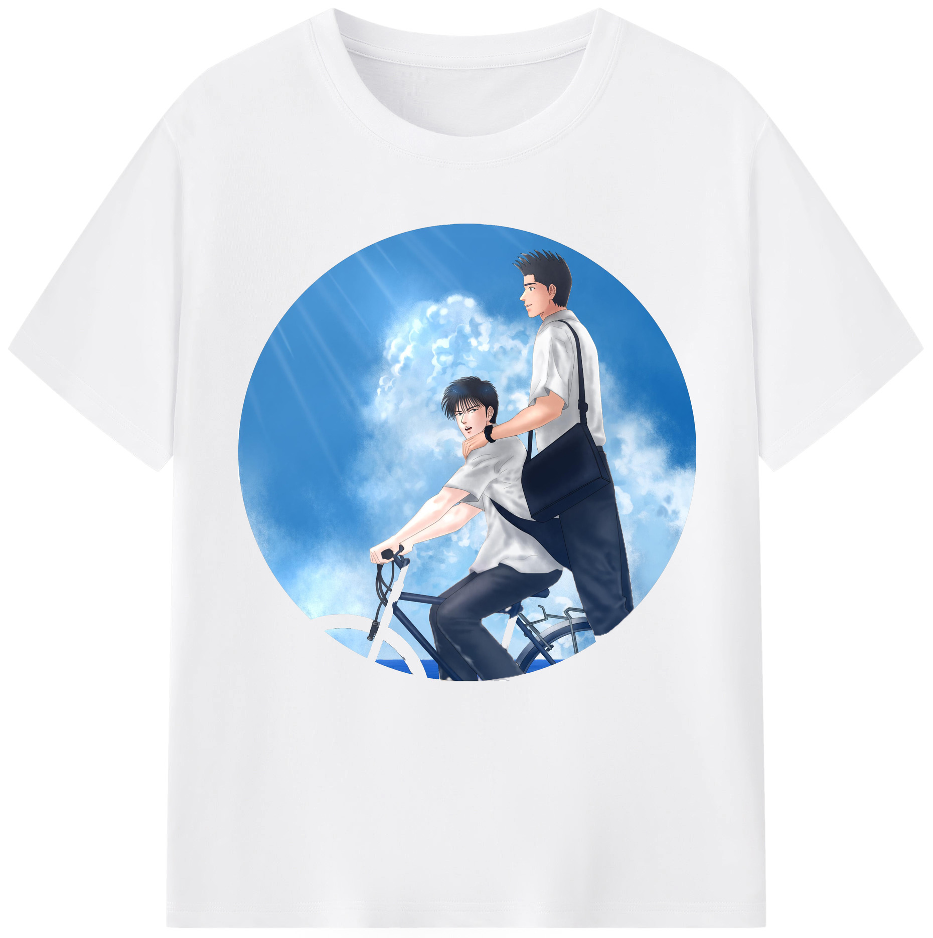 SLAM DUNK／スラムダンク 綿100％半袖Tシャツ（フロントプリント）