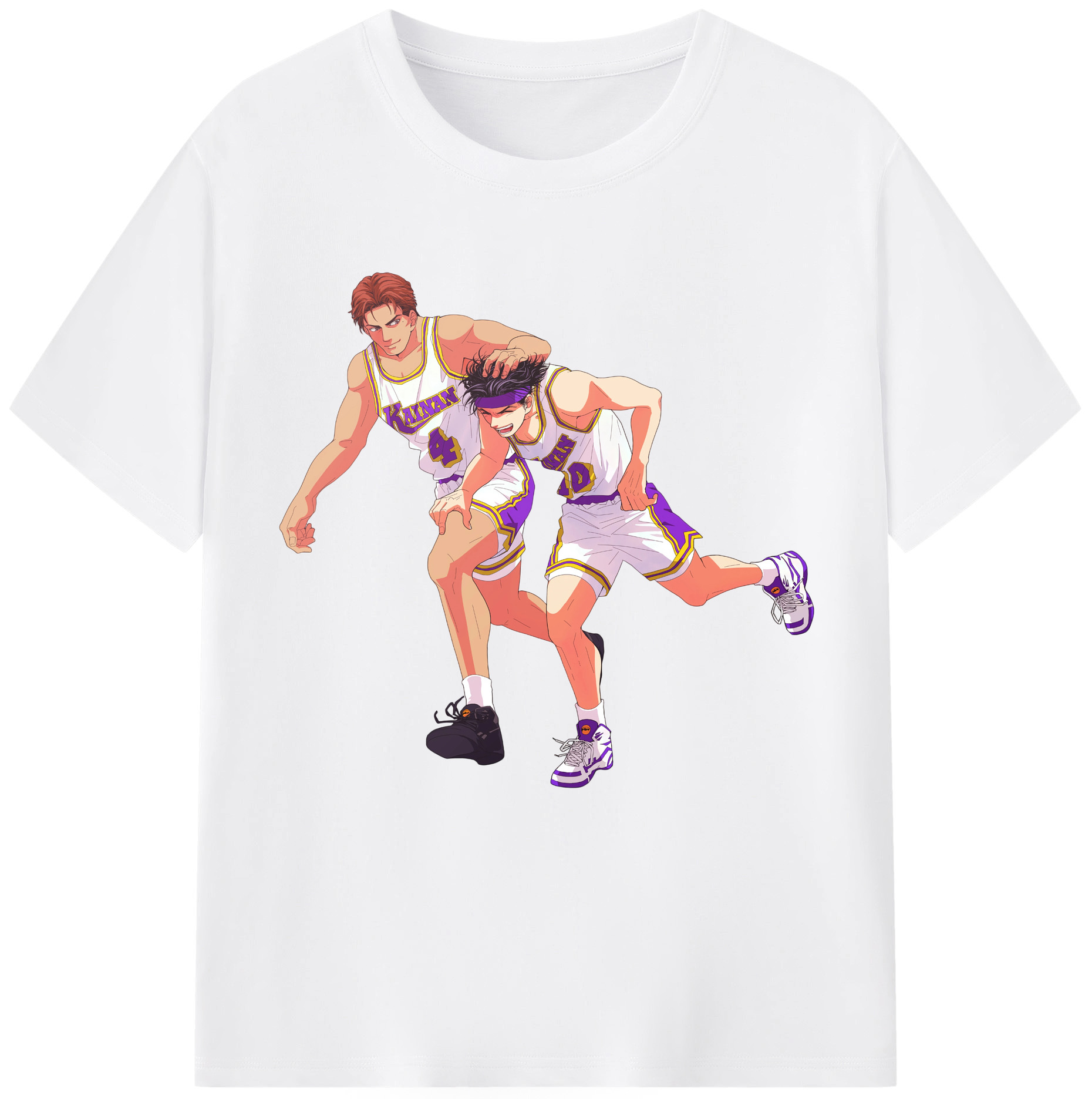 SLAM DUNK／スラムダンク 綿100％半袖Tシャツ（フロントプリント）
