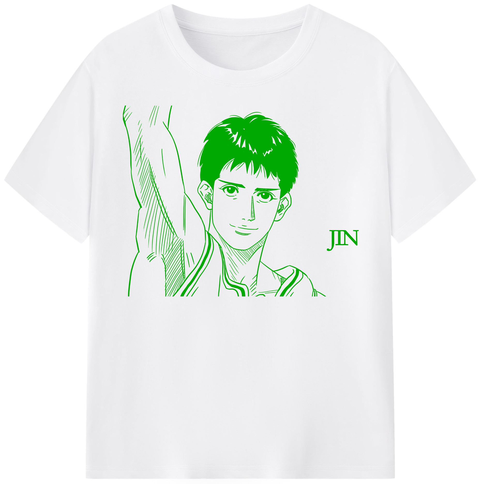 SLAM DUNK／スラムダンク 綿100％半袖Tシャツ（フロントプリント）