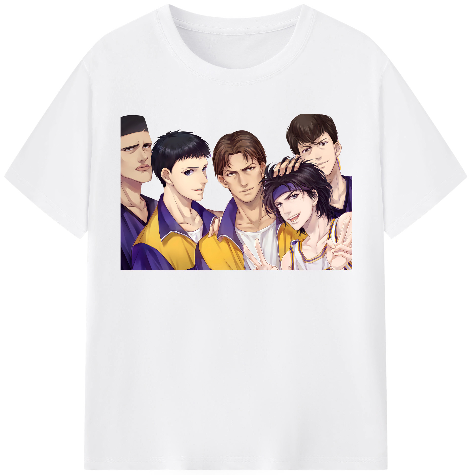 SLAM DUNK／スラムダンク 綿100％半袖Tシャツ（フロントプリント）