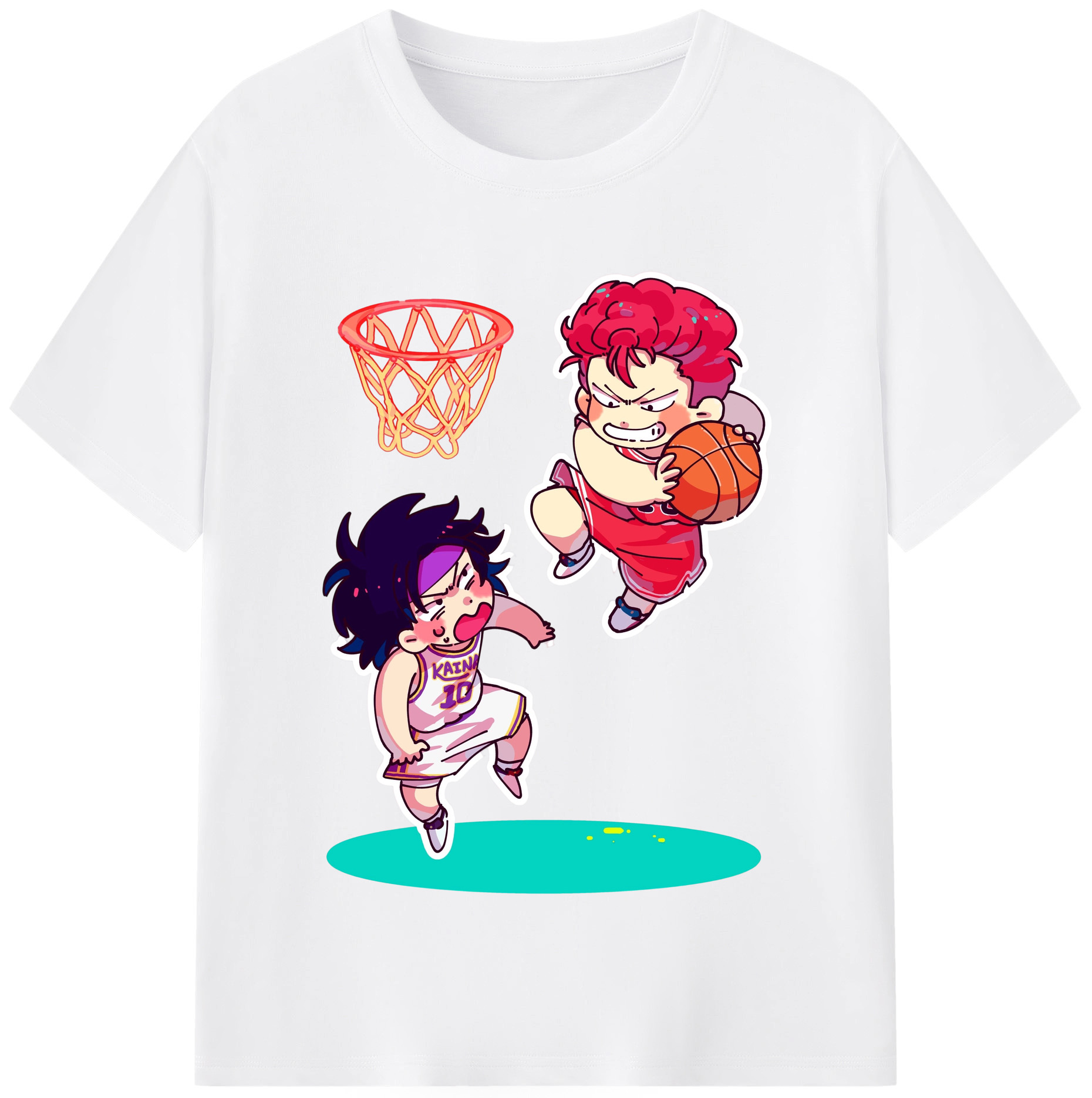（画像用） SLAM DUNK／スラムダンク 綿100％半袖Tシャツ（フロントプリント）