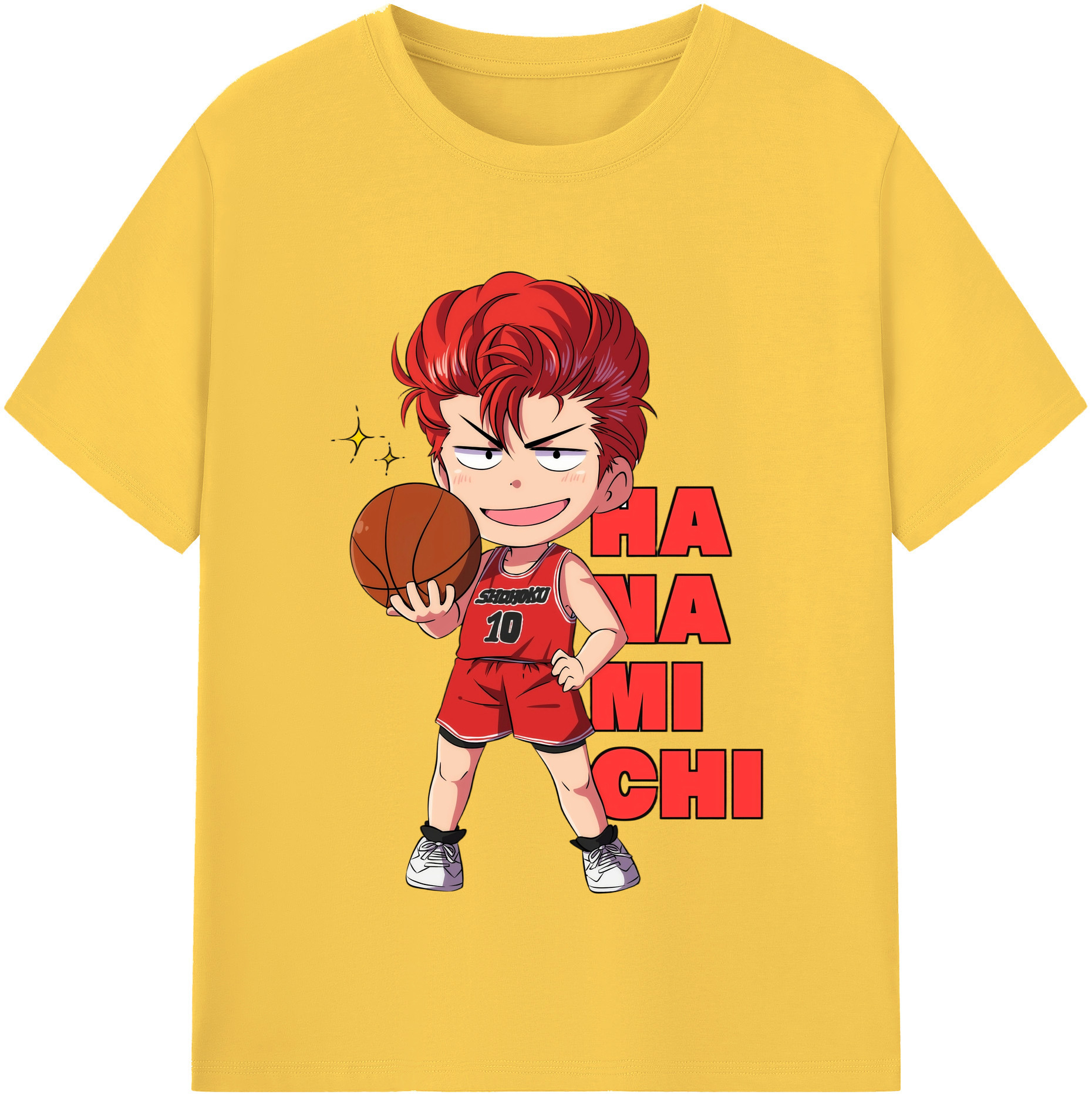SLAM DUNK／スラムダンク 綿100％半袖Tシャツ（フロントプリント）
