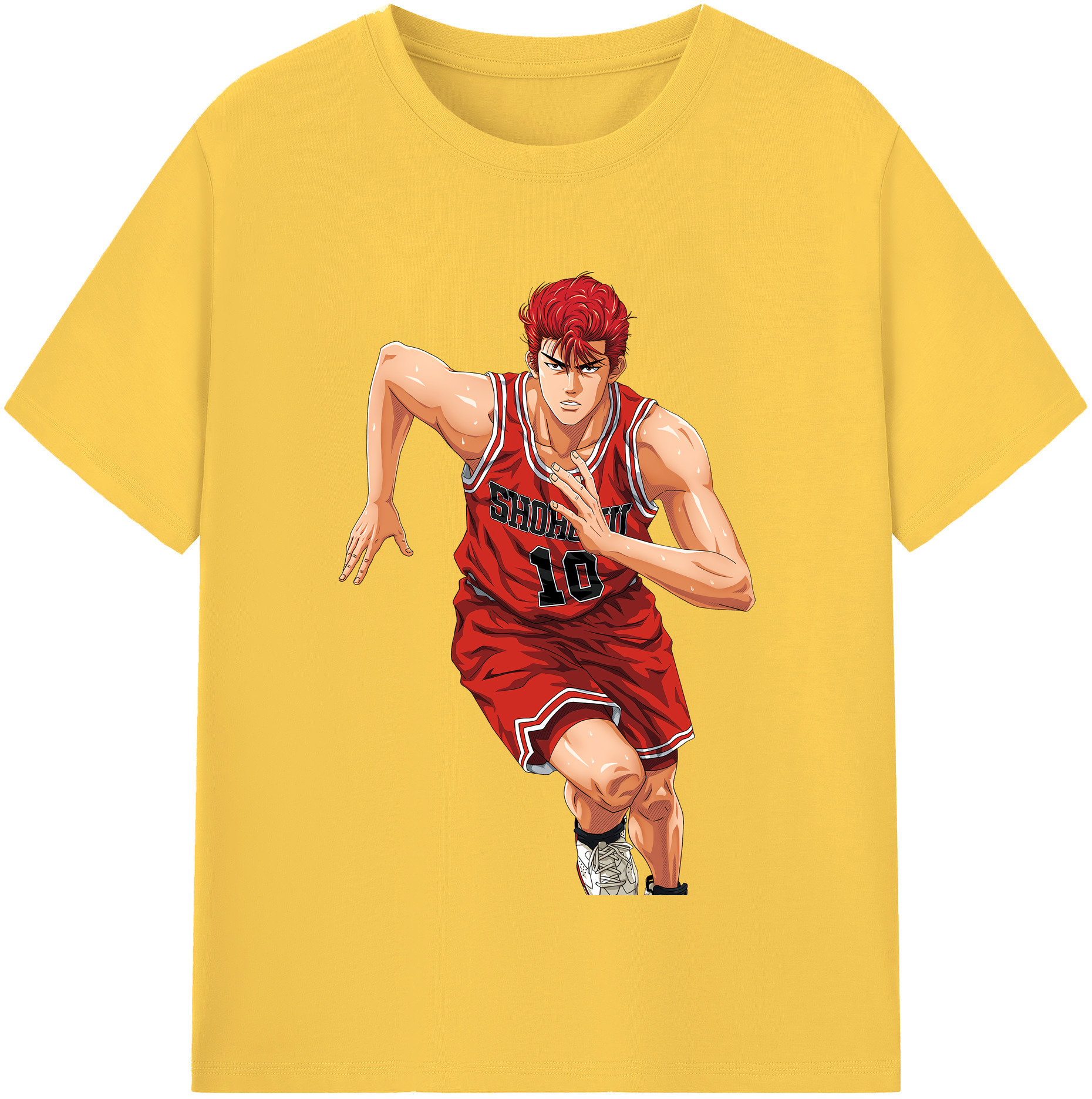 SLAM DUNK／スラムダンク 綿100％半袖Tシャツ（フロントプリント）