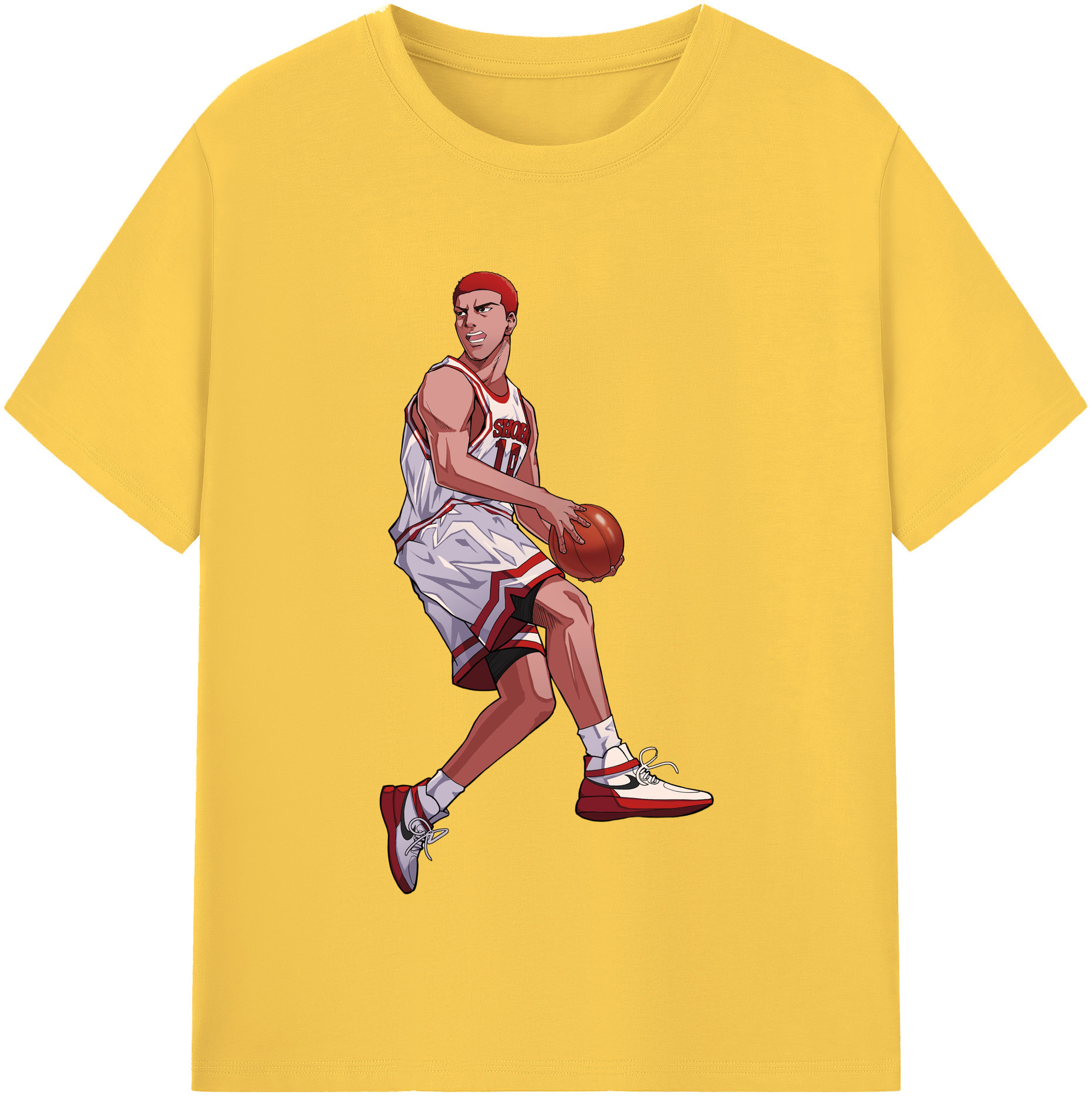 SLAM DUNK／スラムダンク 綿100％半袖Tシャツ（フロントプリント）