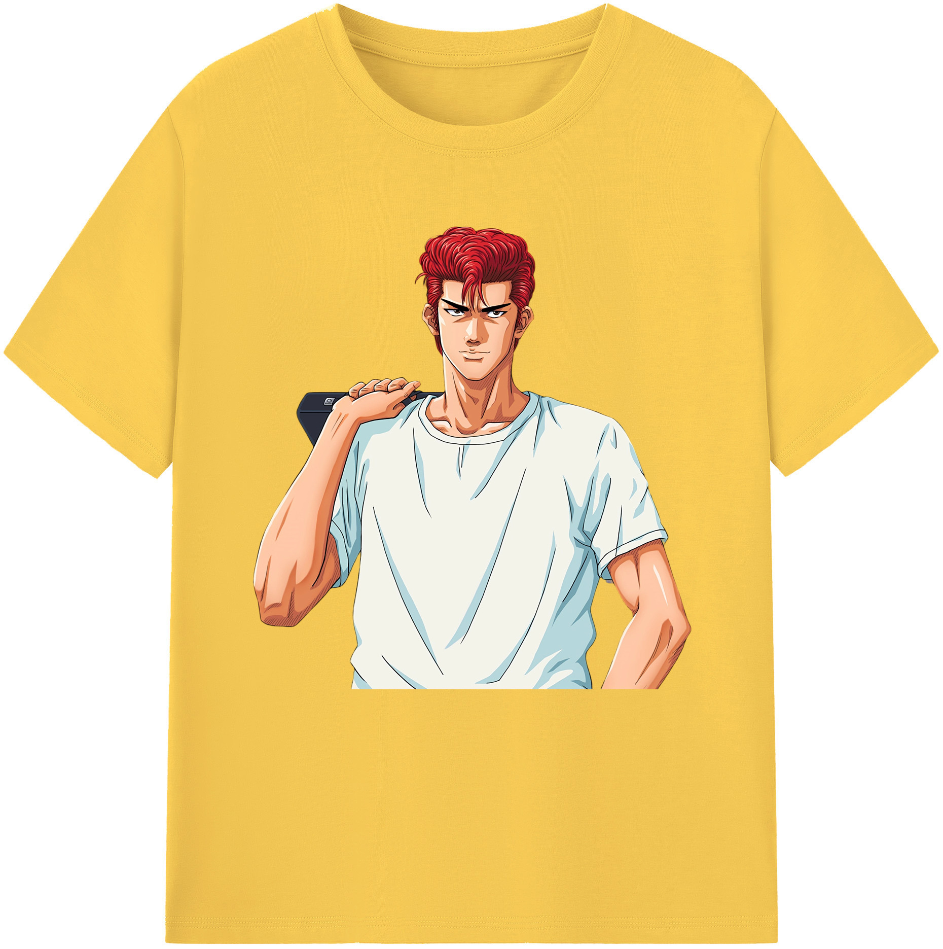 SLAM DUNK／スラムダンク 綿100％半袖Tシャツ（フロントプリント）
