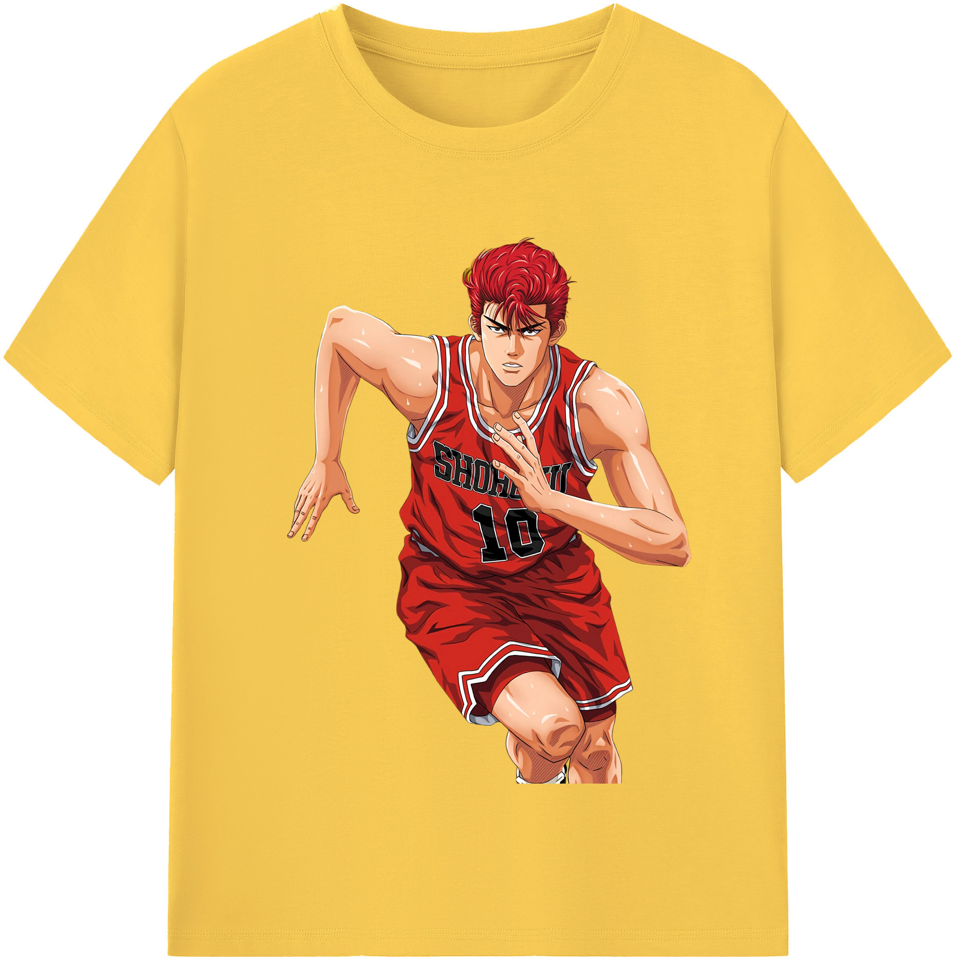 SLAM DUNK／スラムダンク 綿100％半袖Tシャツ（フロントプリント）