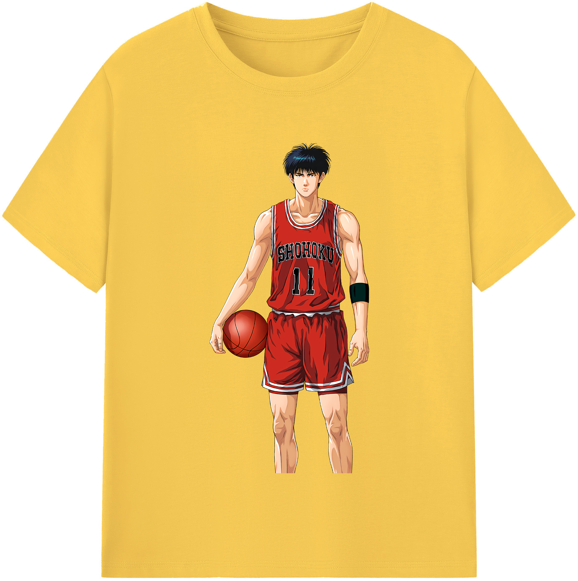 SLAM DUNK／スラムダンク 綿100％半袖Tシャツ（フロントプリント）