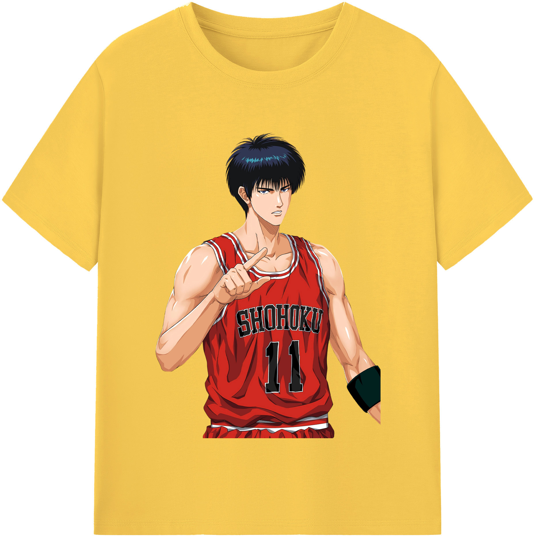 SLAM DUNK／スラムダンク 綿100％半袖Tシャツ（フロントプリント）