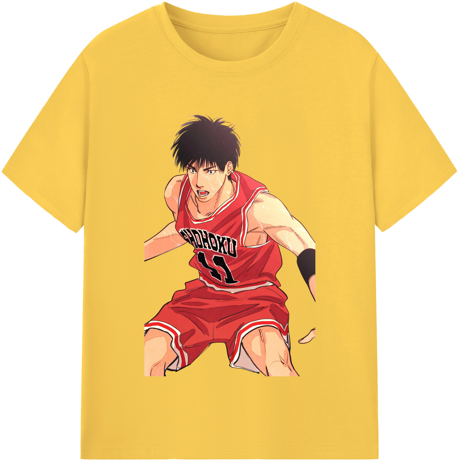 SLAM DUNK／スラムダンク 綿100％半袖Tシャツ（フロントプリント）