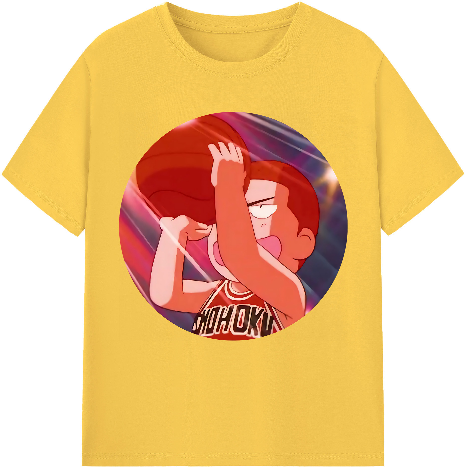 SLAM DUNK／スラムダンク 綿100％半袖Tシャツ（フロントプリント）