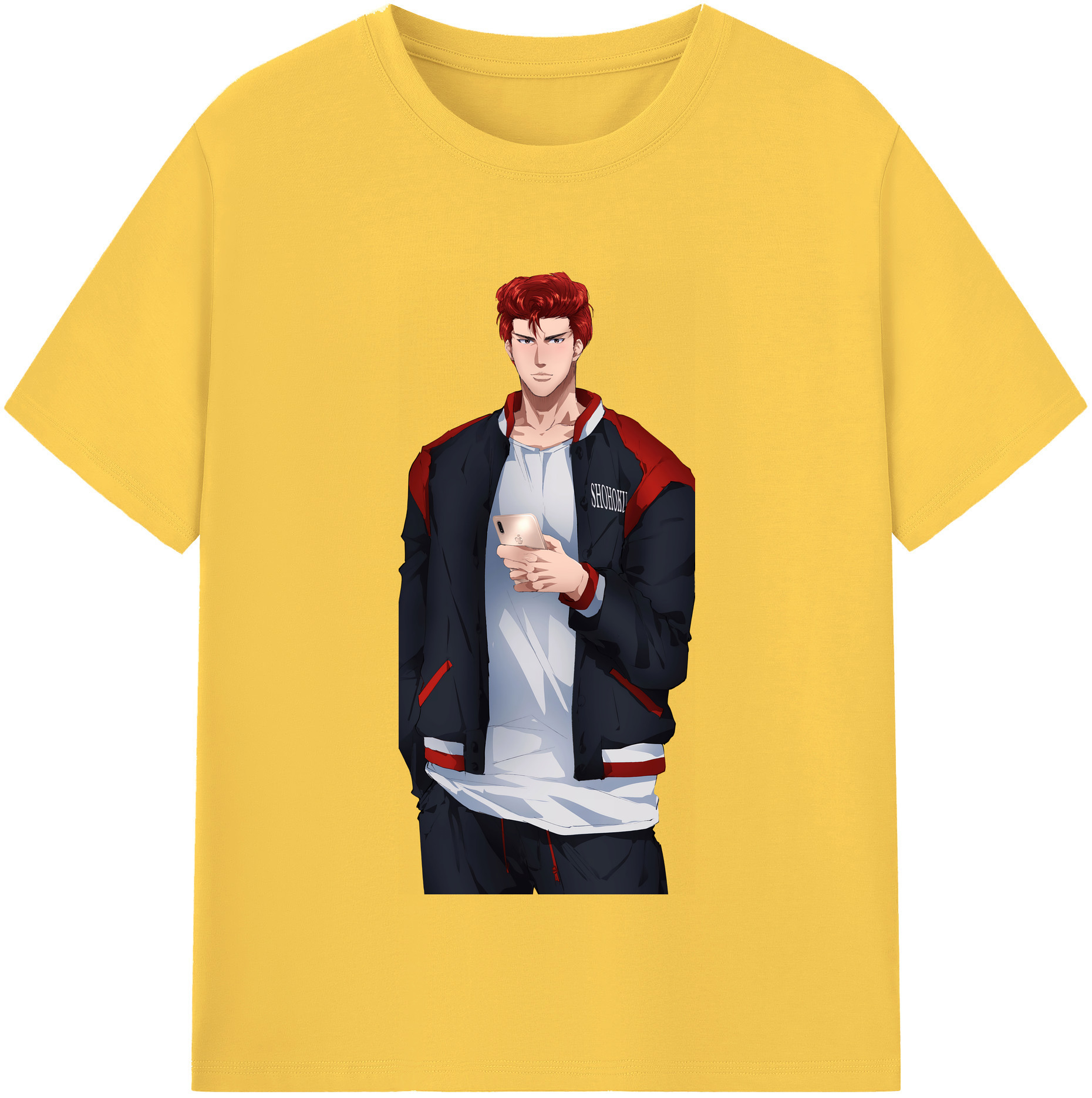 SLAM DUNK／スラムダンク 綿100％半袖Tシャツ（フロントプリント）