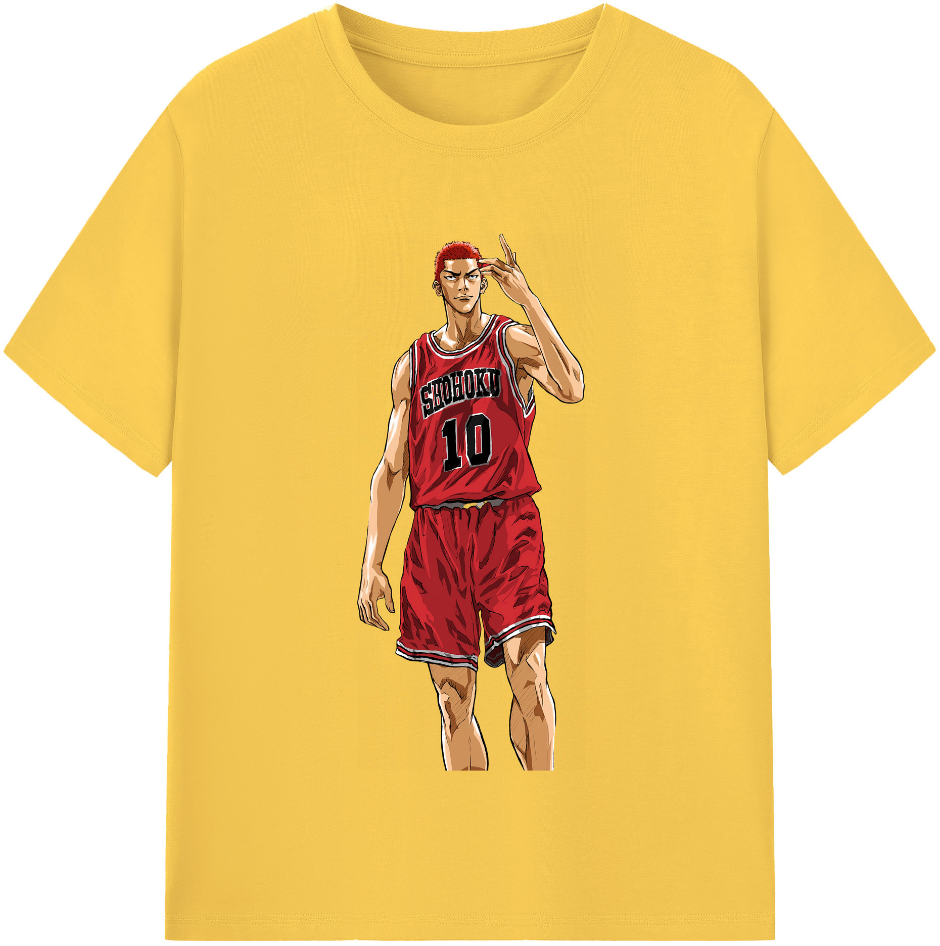 SLAM DUNK／スラムダンク 綿100％半袖Tシャツ（フロントプリント）