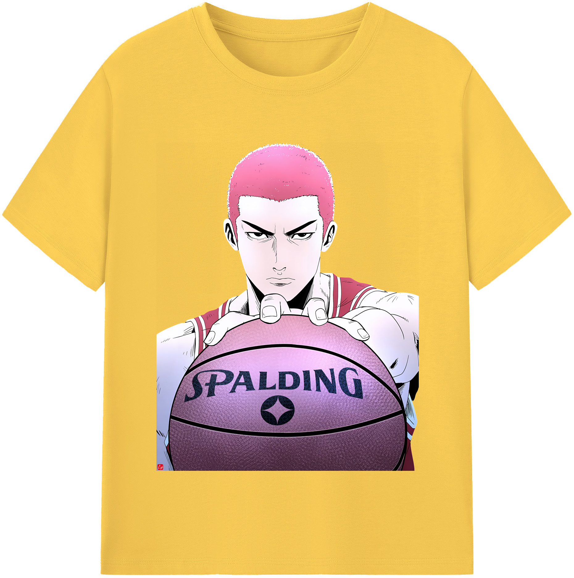 SLAM DUNK／スラムダンク 綿100％半袖Tシャツ（フロントプリント）