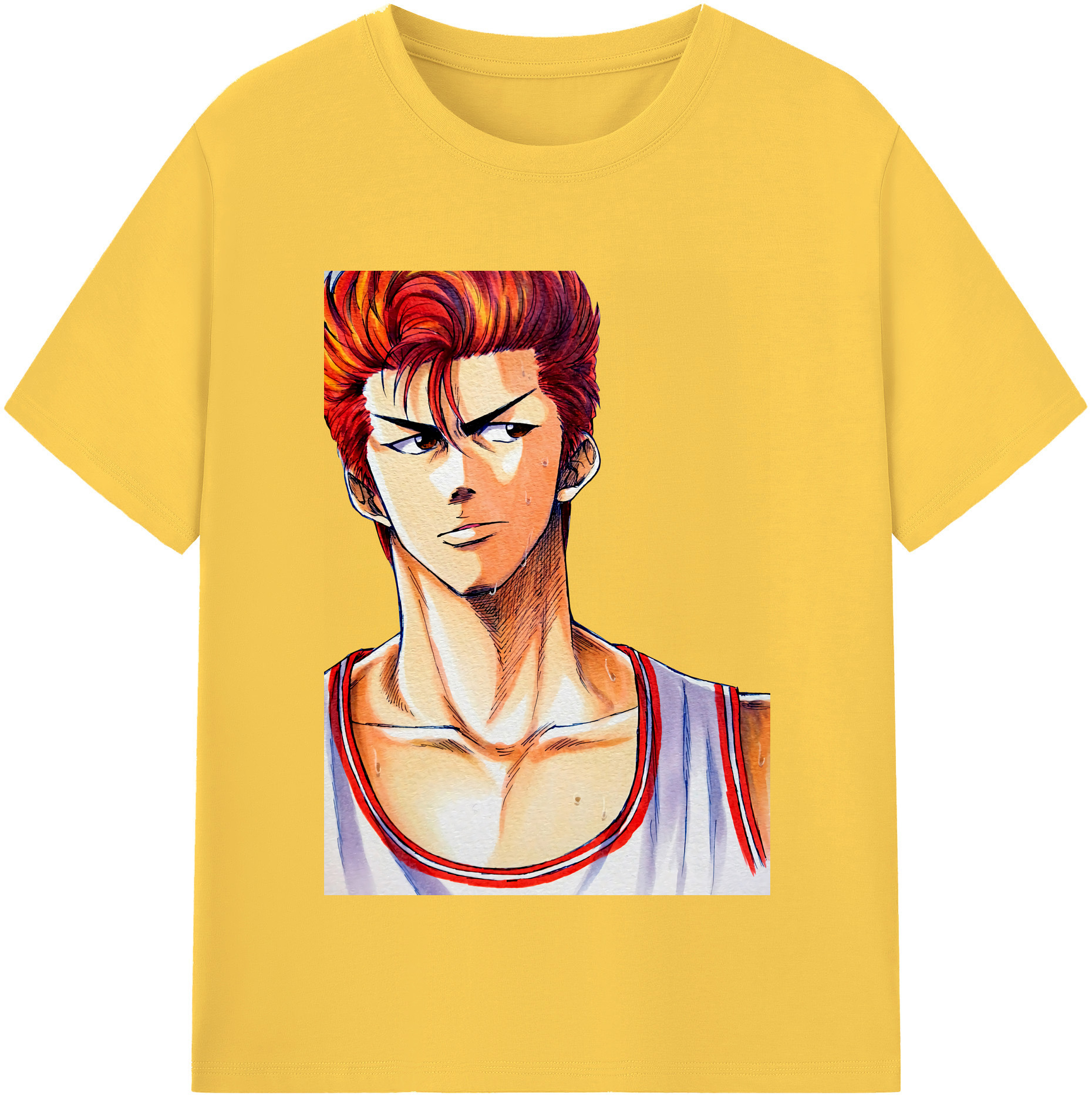 SLAM DUNK／スラムダンク 綿100％半袖Tシャツ（フロントプリント）