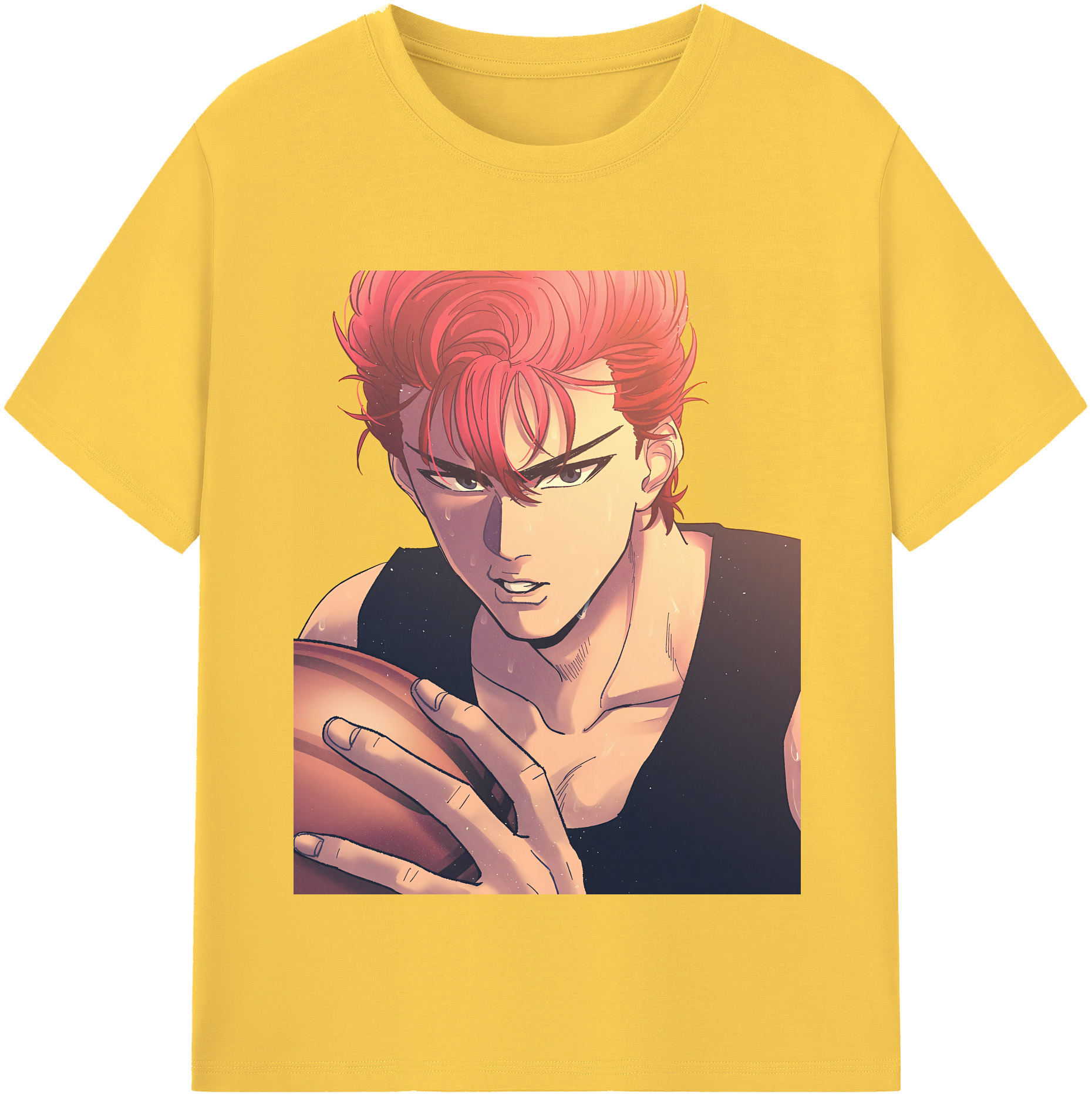 SLAM DUNK／スラムダンク 綿100％半袖Tシャツ（フロントプリント）