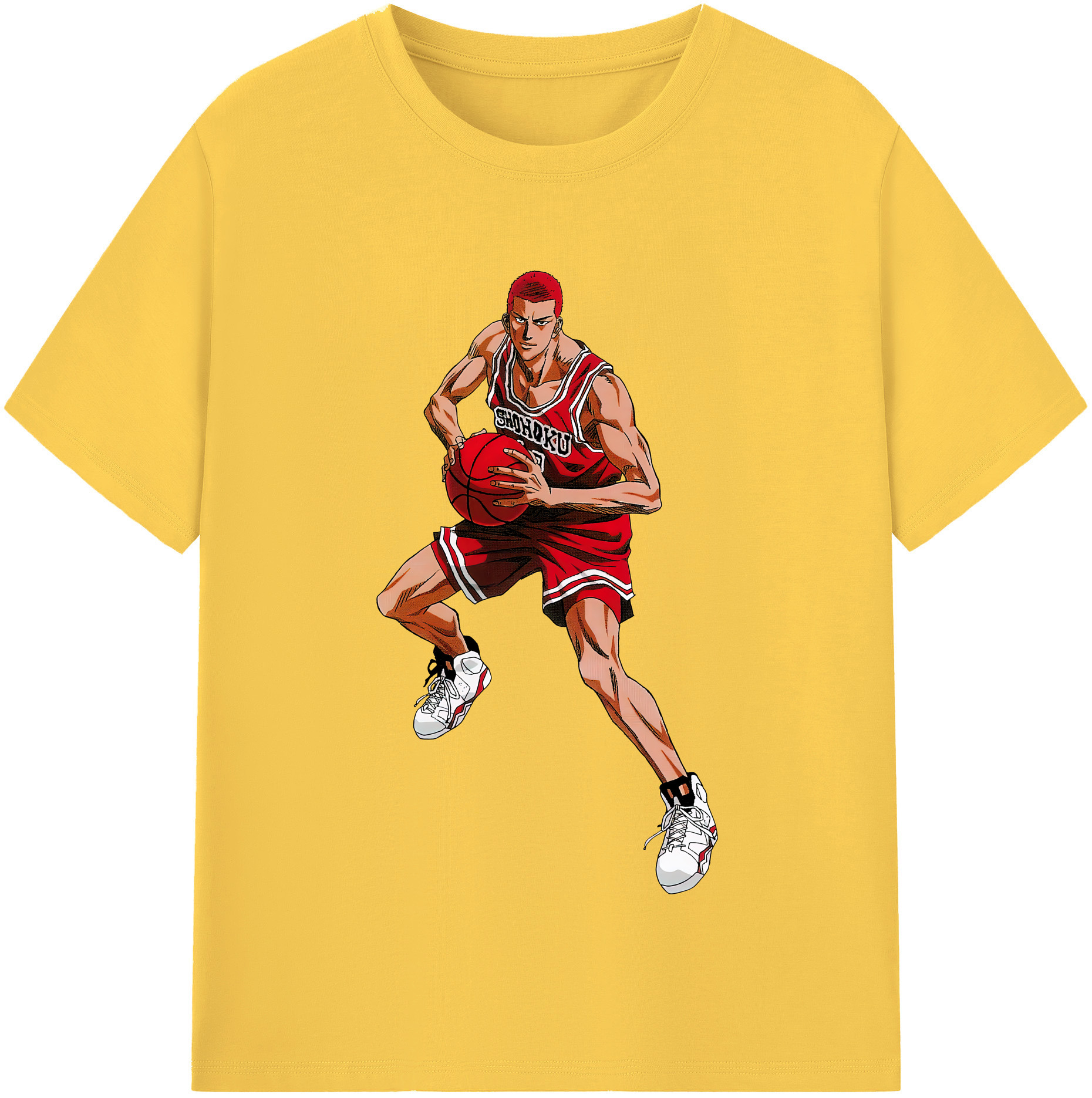 SLAM DUNK／スラムダンク 綿100％半袖Tシャツ（フロントプリント）