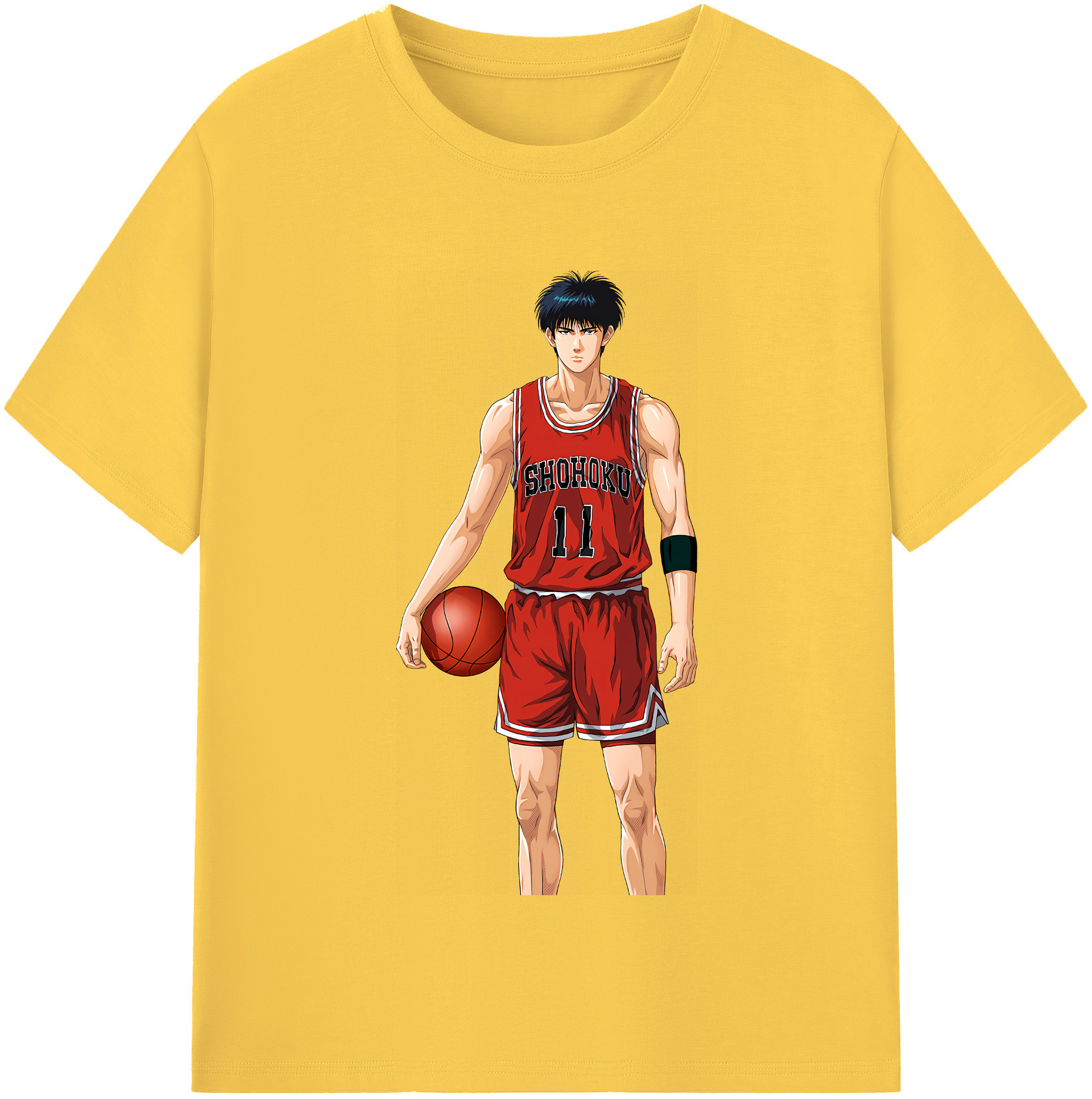 SLAM DUNK／スラムダンク 綿100％半袖Tシャツ（フロントプリント）