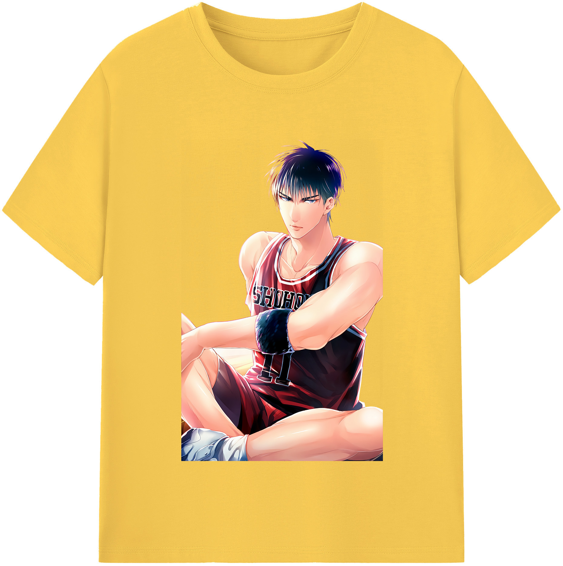 SLAM DUNK／スラムダンク 綿100％半袖Tシャツ（フロントプリント）