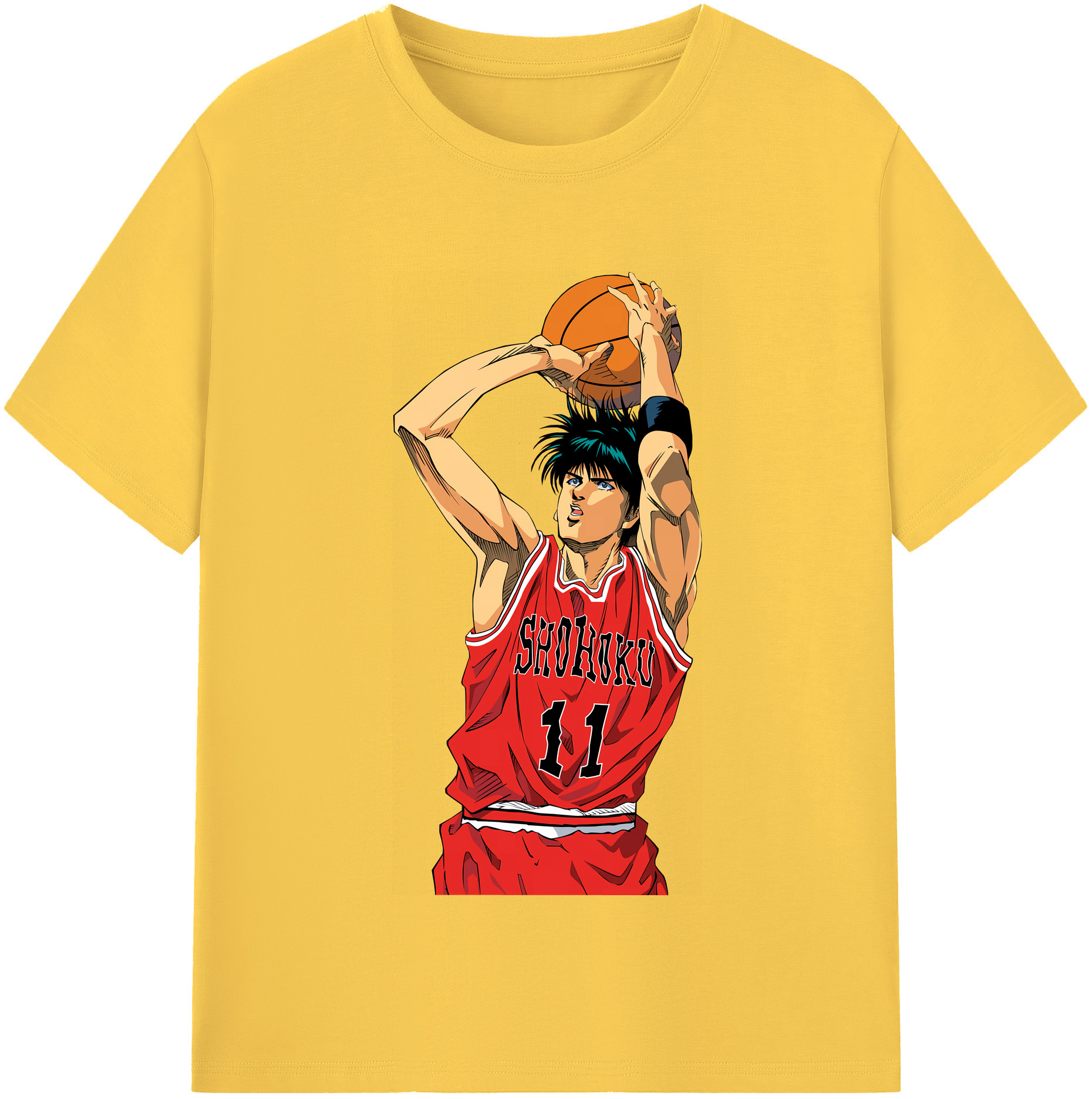 SLAM DUNK／スラムダンク 綿100％半袖Tシャツ（フロントプリント）