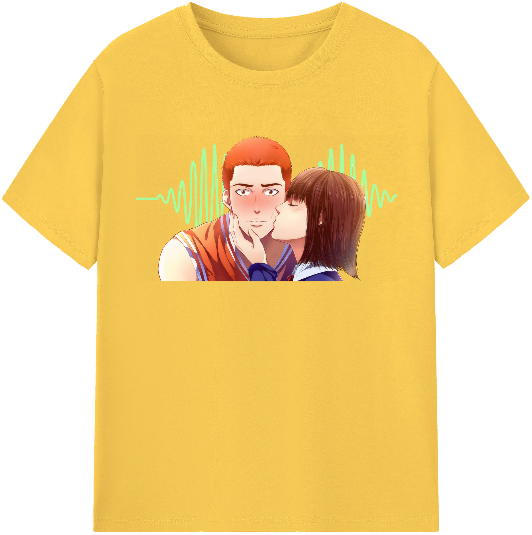 SLAM DUNK／スラムダンク 綿100％半袖Tシャツ（フロントプリント）