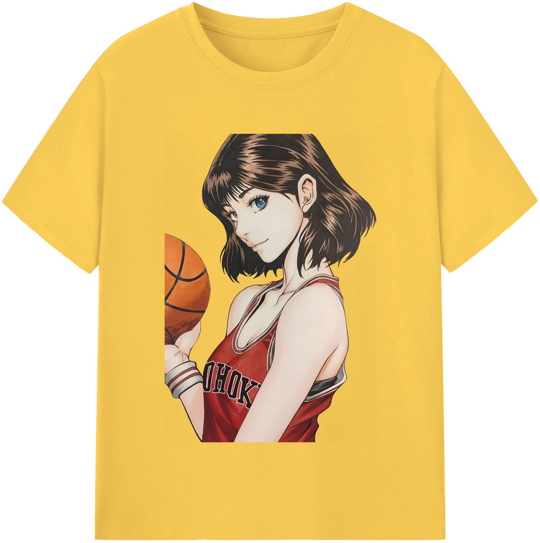 SLAM DUNK／スラムダンク 綿100％半袖Tシャツ（フロントプリント）