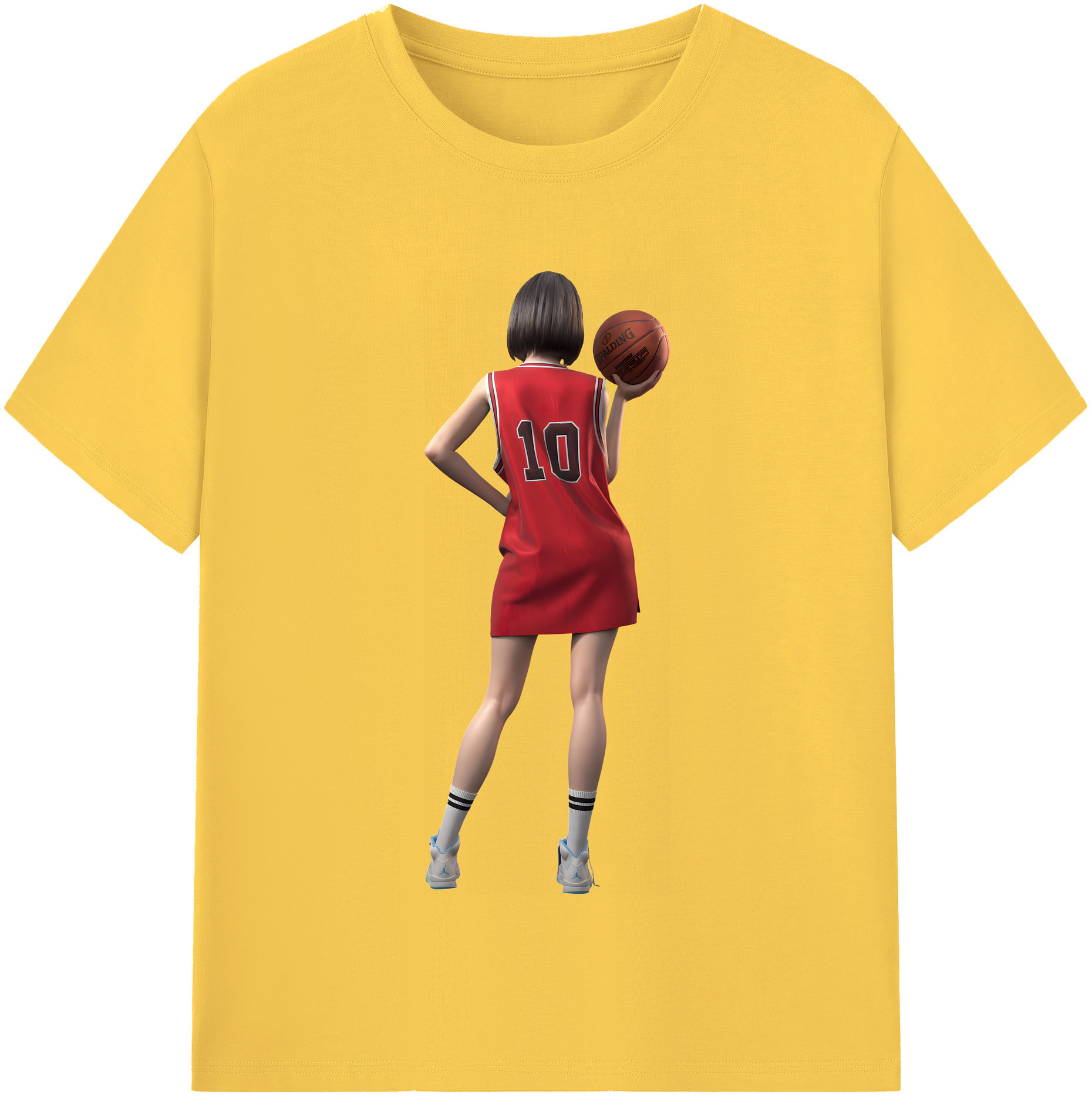 SLAM DUNK／スラムダンク 綿100％半袖Tシャツ（フロントプリント）