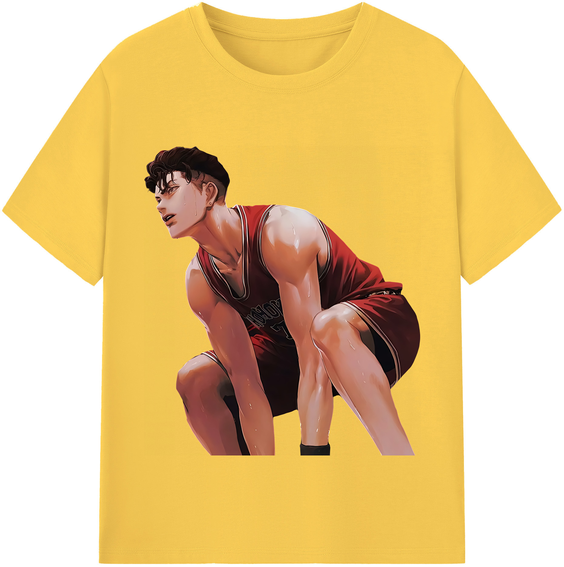 SLAM DUNK／スラムダンク 綿100％半袖Tシャツ（フロントプリント）