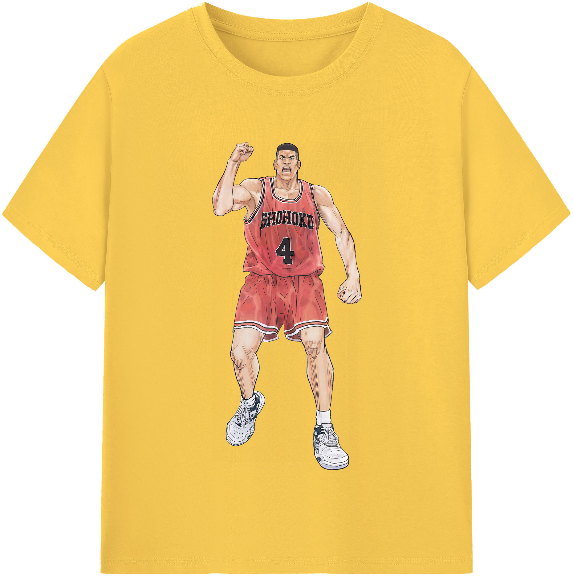 SLAM DUNK／スラムダンク 綿100％半袖Tシャツ（フロントプリント）