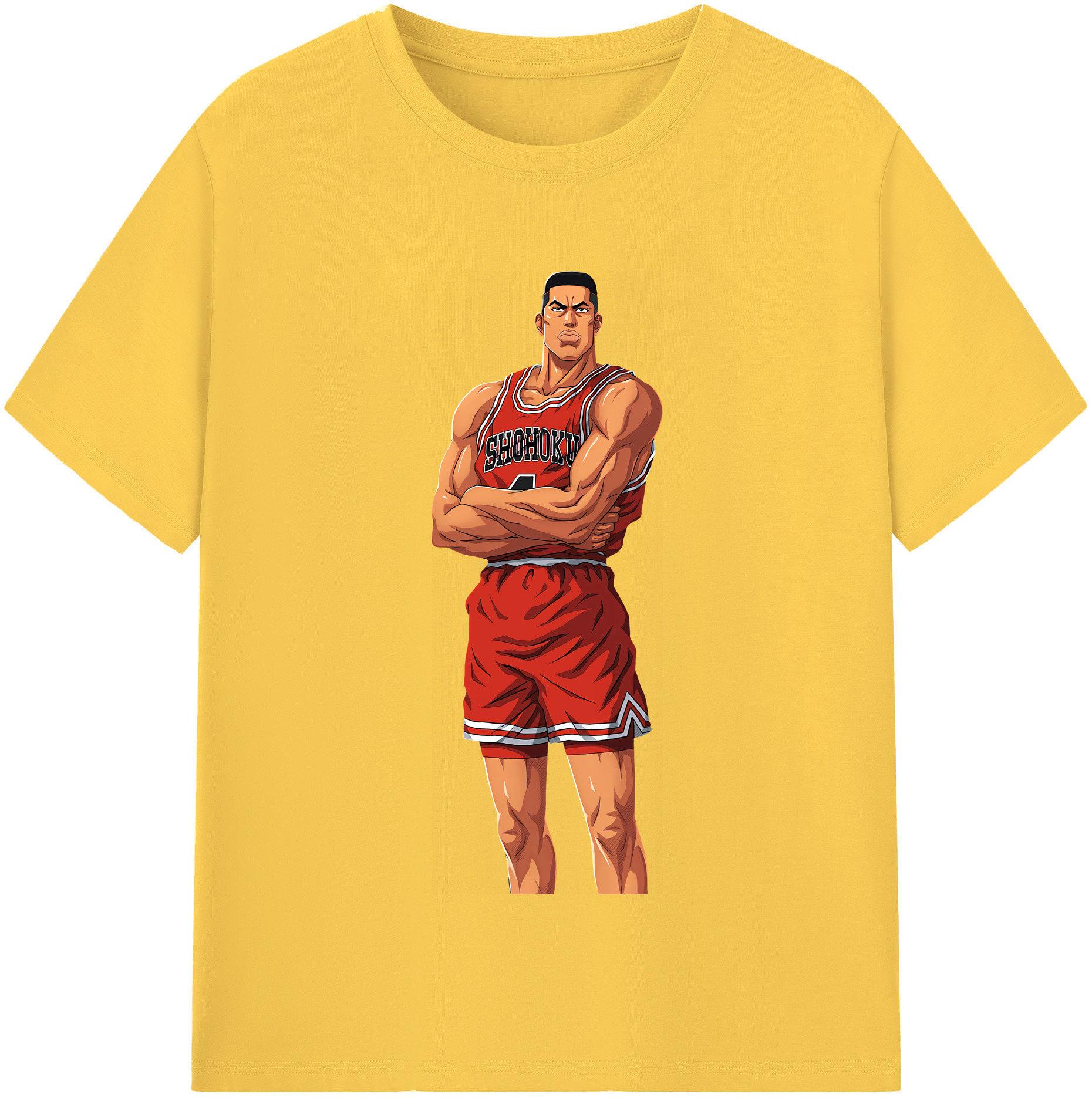 SLAM DUNK／スラムダンク 綿100％半袖Tシャツ（フロントプリント）