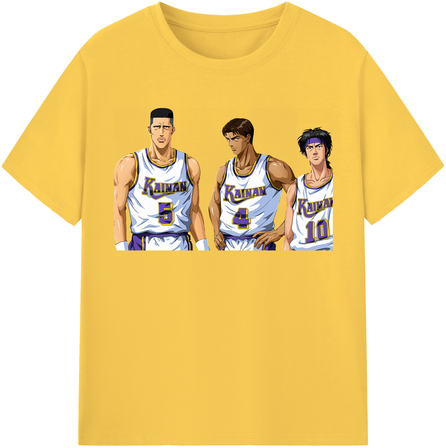 SLAM DUNK／スラムダンク 綿100％半袖Tシャツ（フロントプリント）