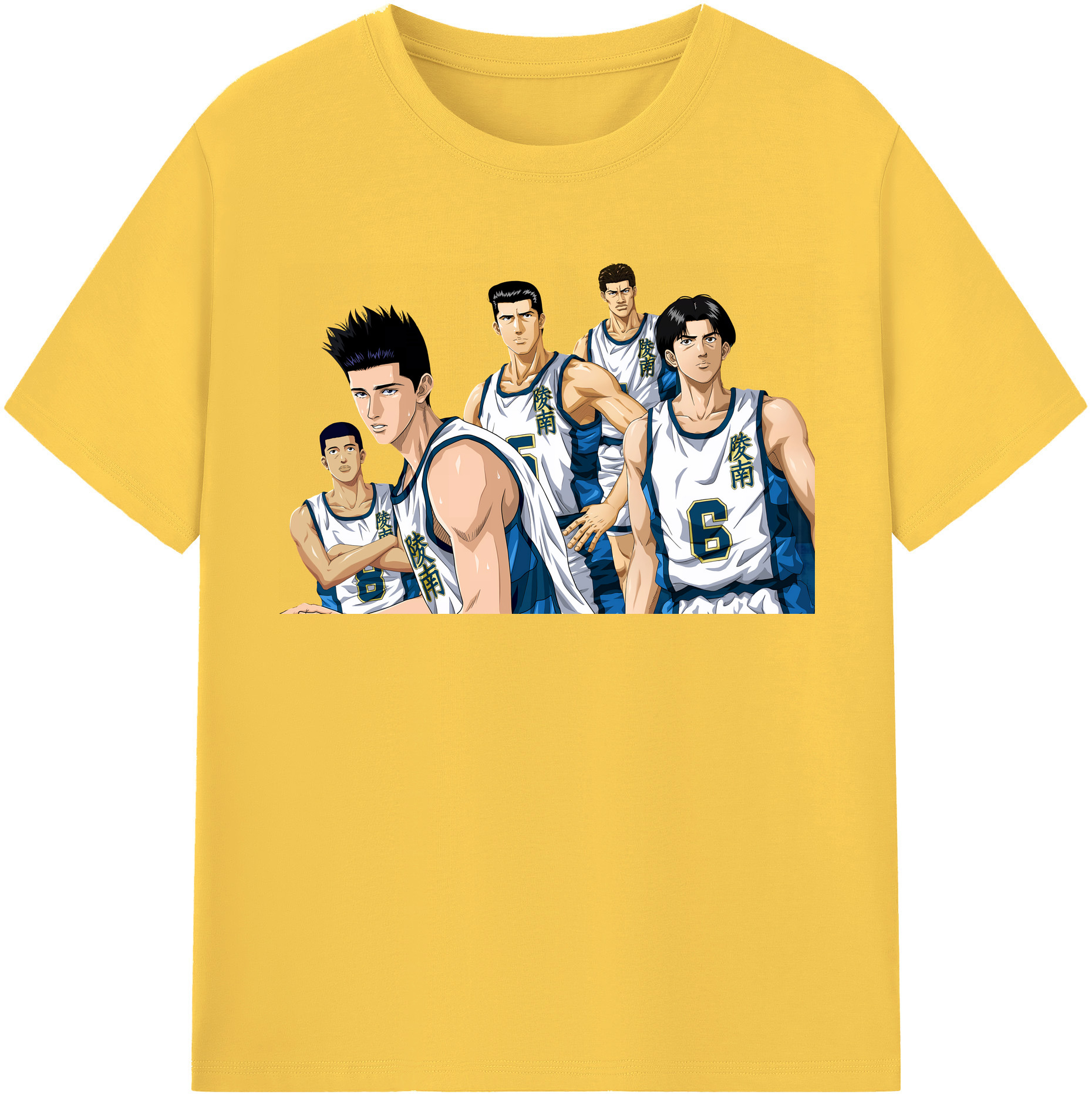 SLAM DUNK／スラムダンク 綿100％半袖Tシャツ（フロントプリント）