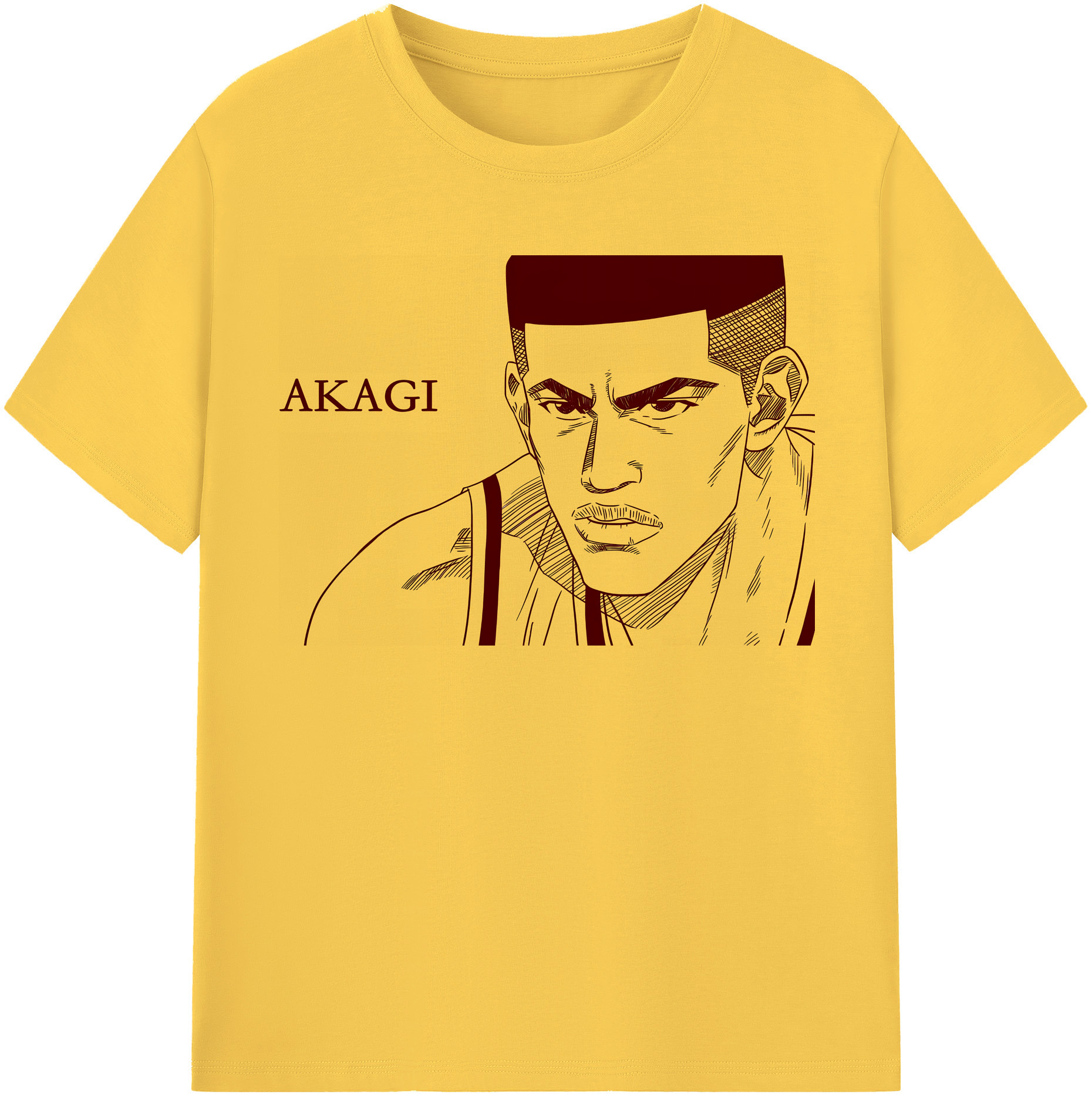 SLAM DUNK／スラムダンク 綿100％半袖Tシャツ（フロントプリント）