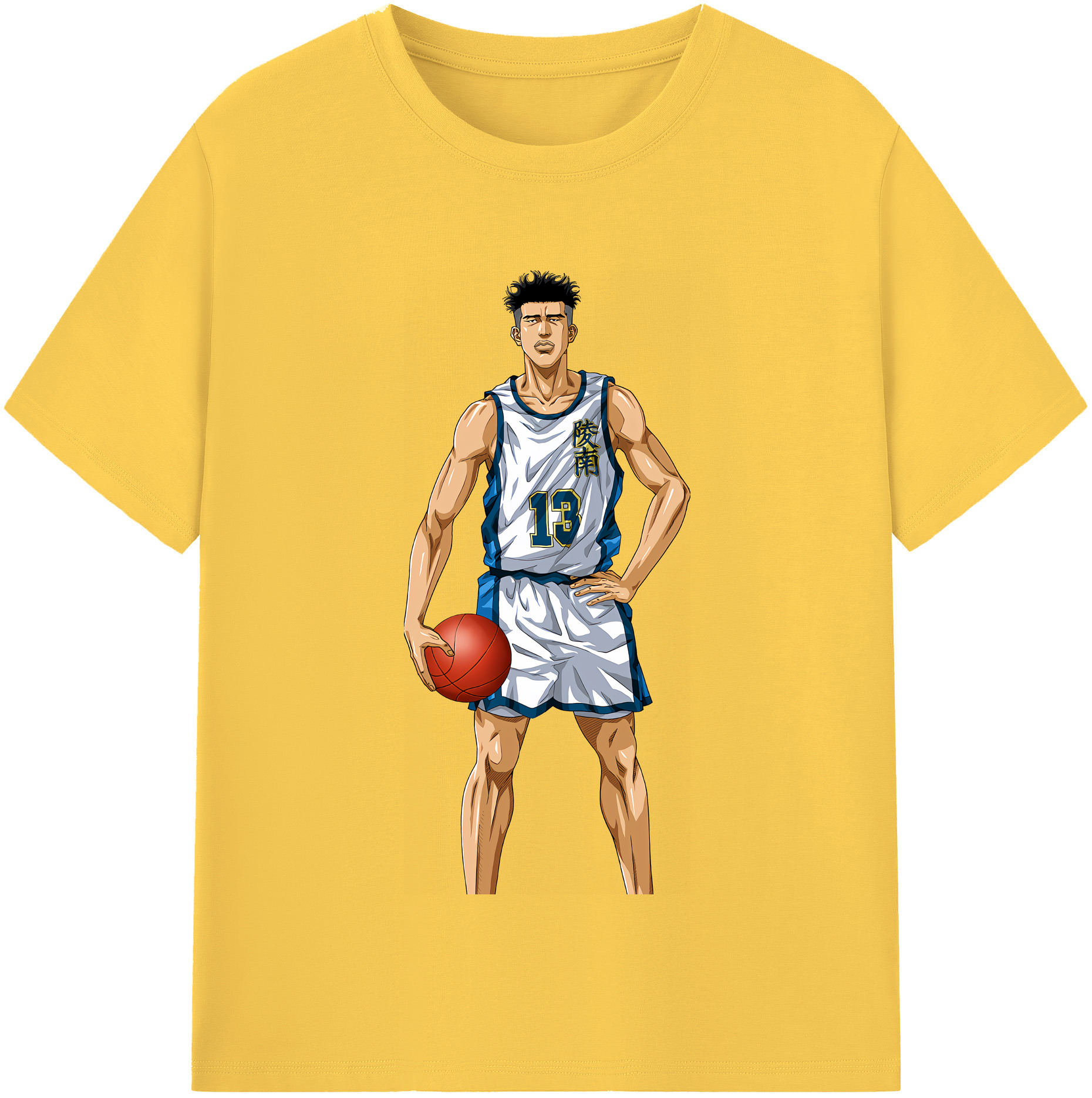 SLAM DUNK／スラムダンク 綿100％半袖Tシャツ（フロントプリント）