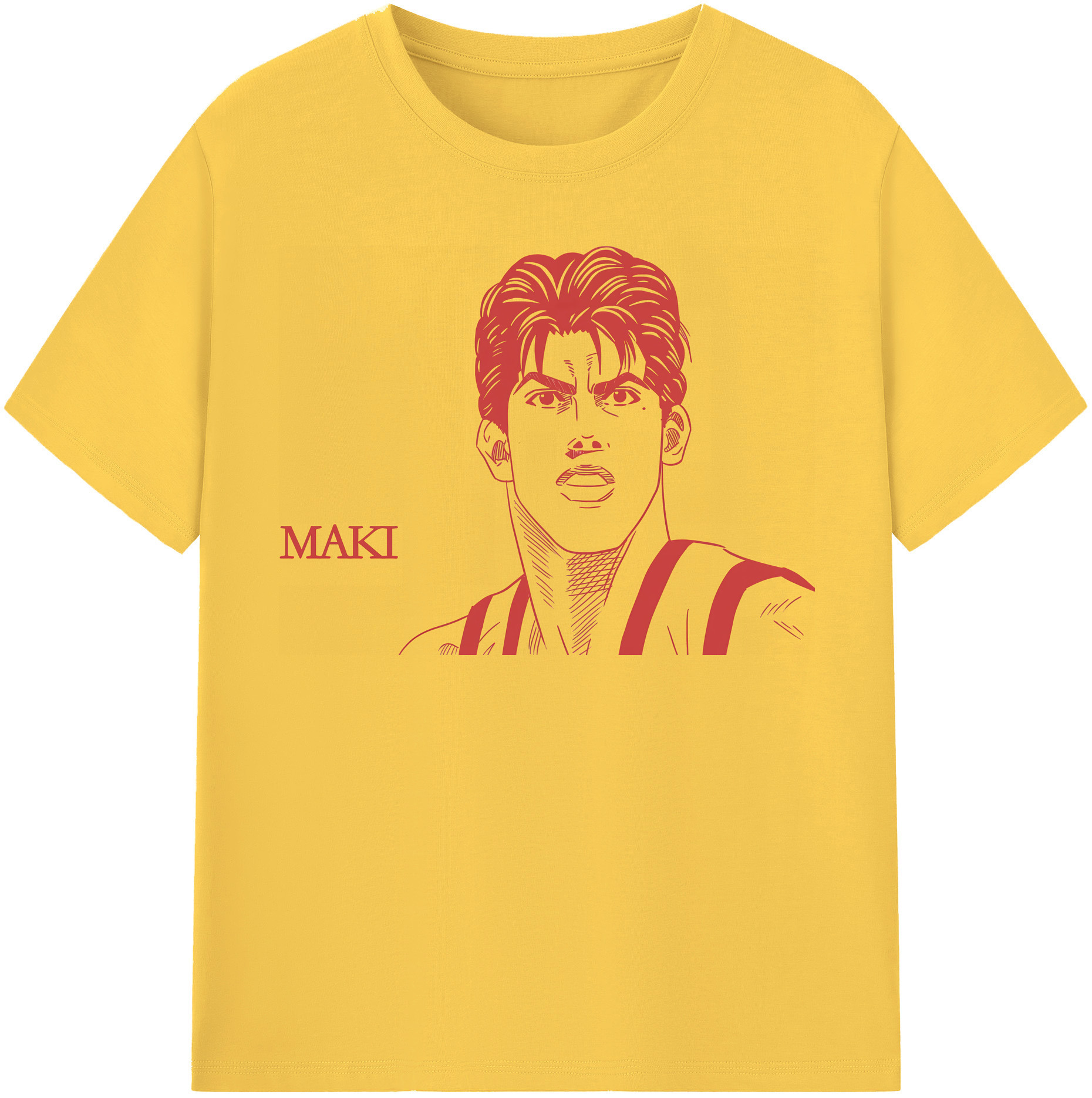 SLAM DUNK／スラムダンク 綿100％半袖Tシャツ（フロントプリント）