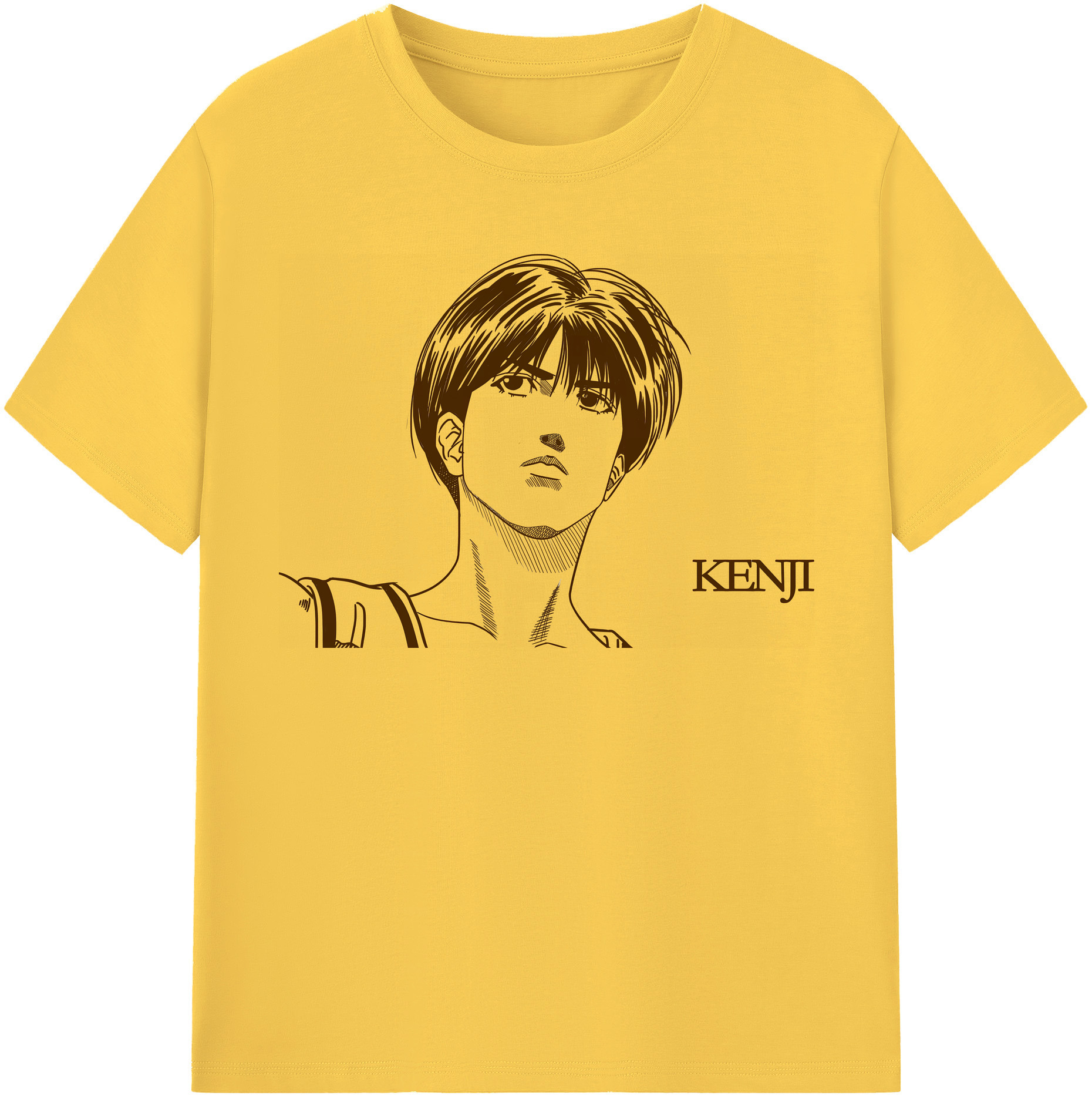 SLAM DUNK／スラムダンク 綿100％半袖Tシャツ（フロントプリント）