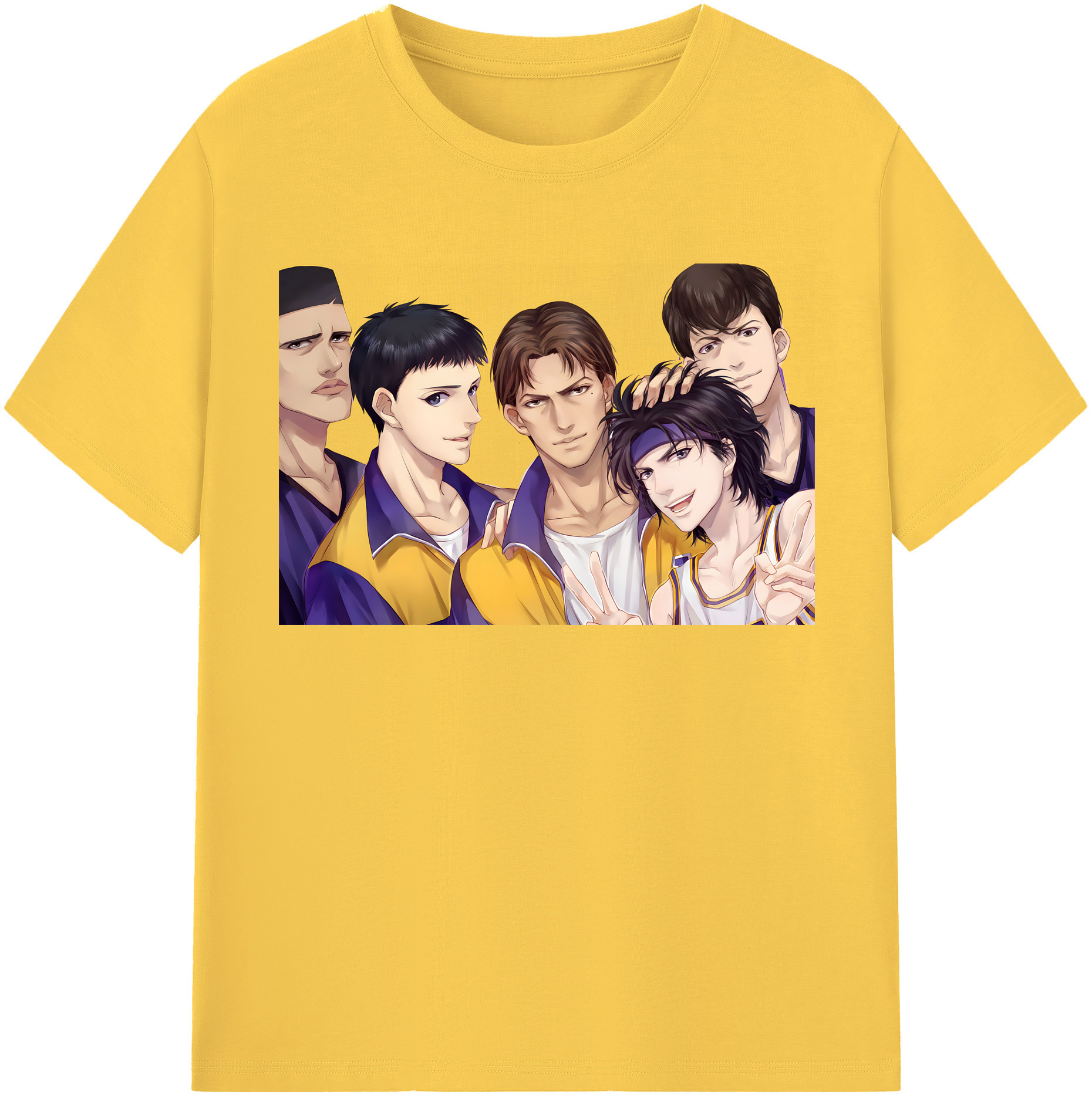 SLAM DUNK／スラムダンク 綿100％半袖Tシャツ（フロントプリント）