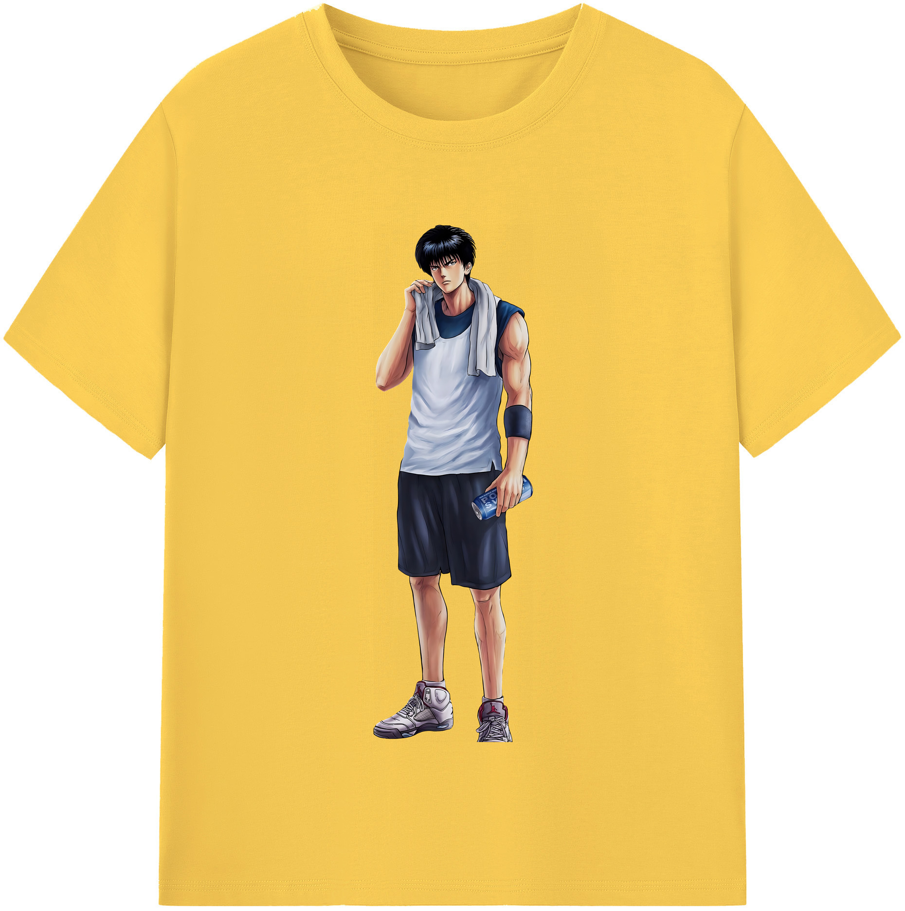SLAM DUNK／スラムダンク 綿100％半袖Tシャツ（フロントプリント）